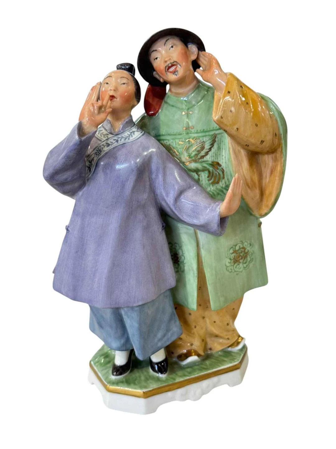 Royal Copenhagen figurine depicting 'The Emperor and the Nightingale'