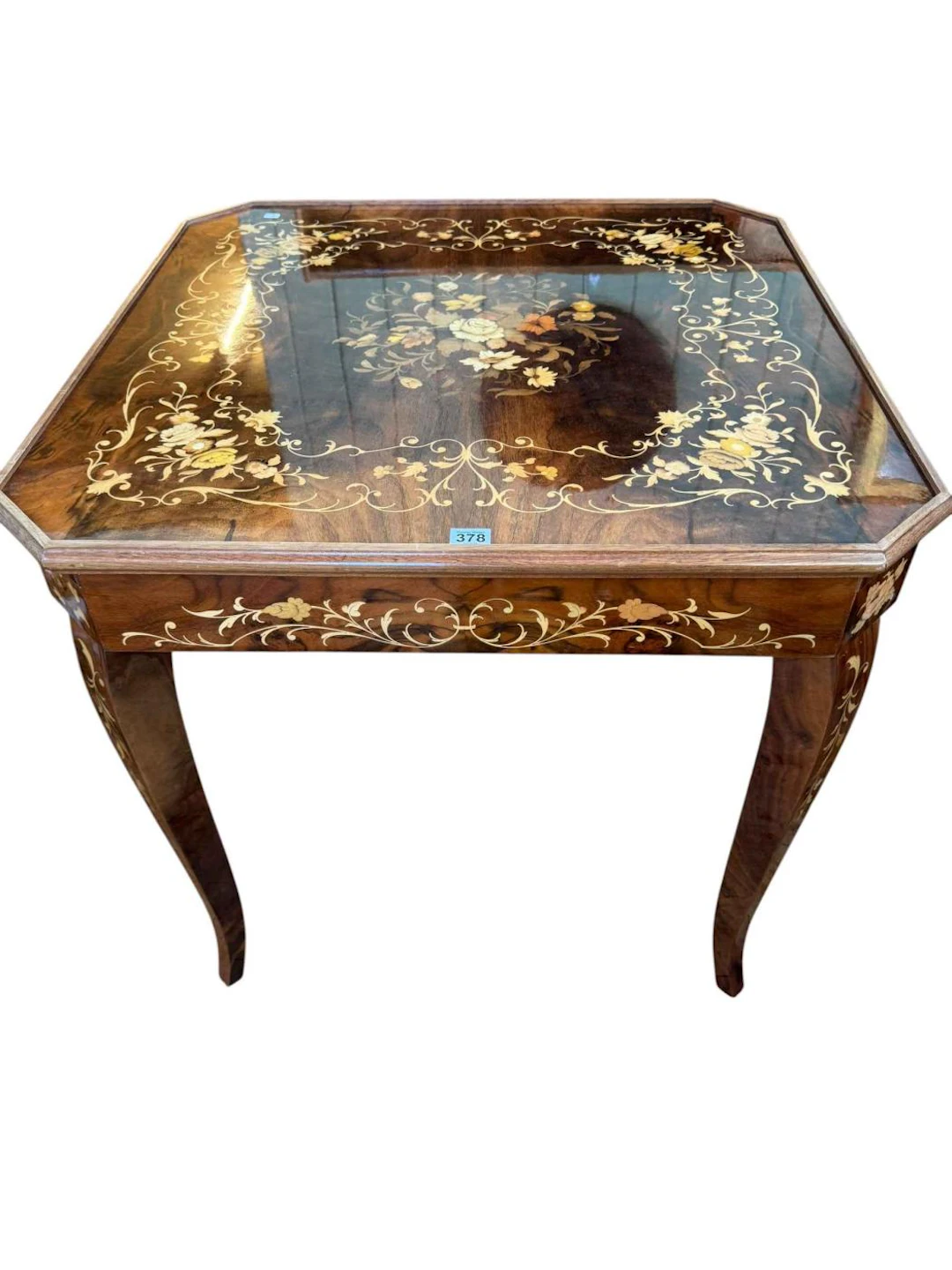 Italian Sorrento-style inlaid marquetry multi-game table featuring
