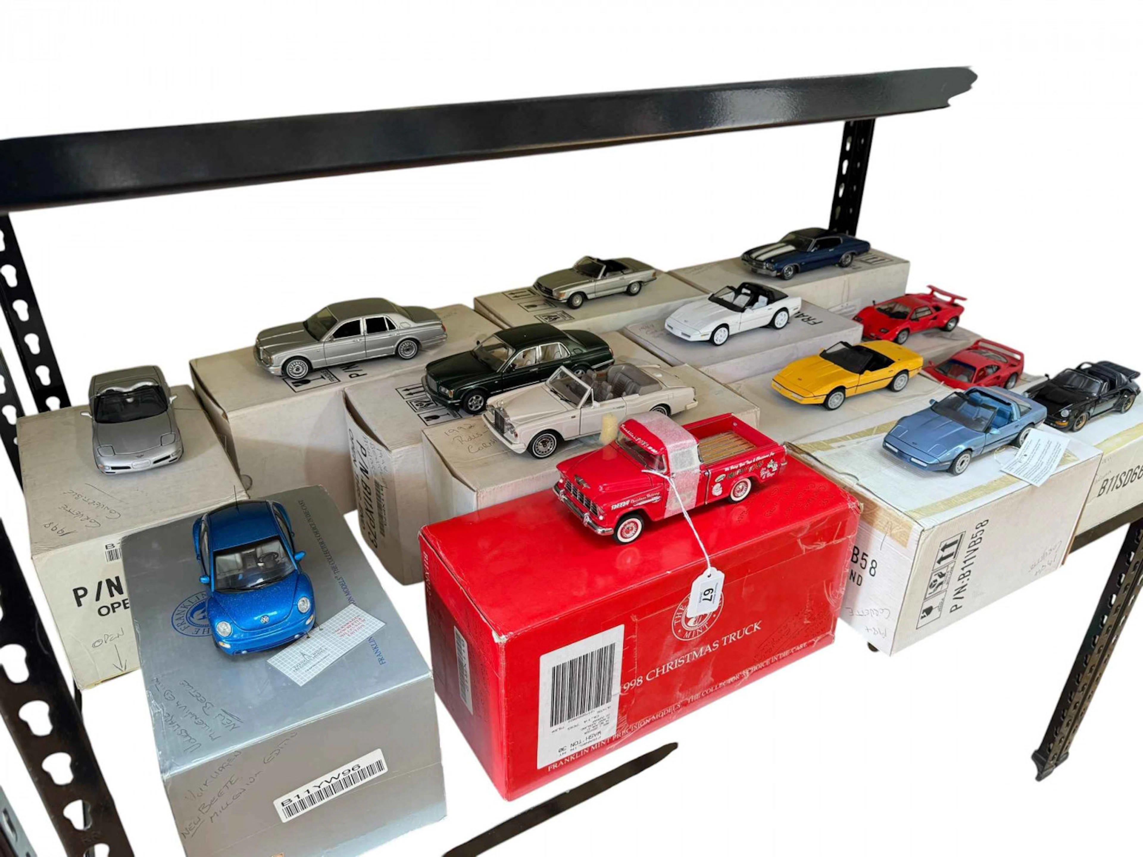 Collection of fourteen Franklin Mint models of late 20th Century motor