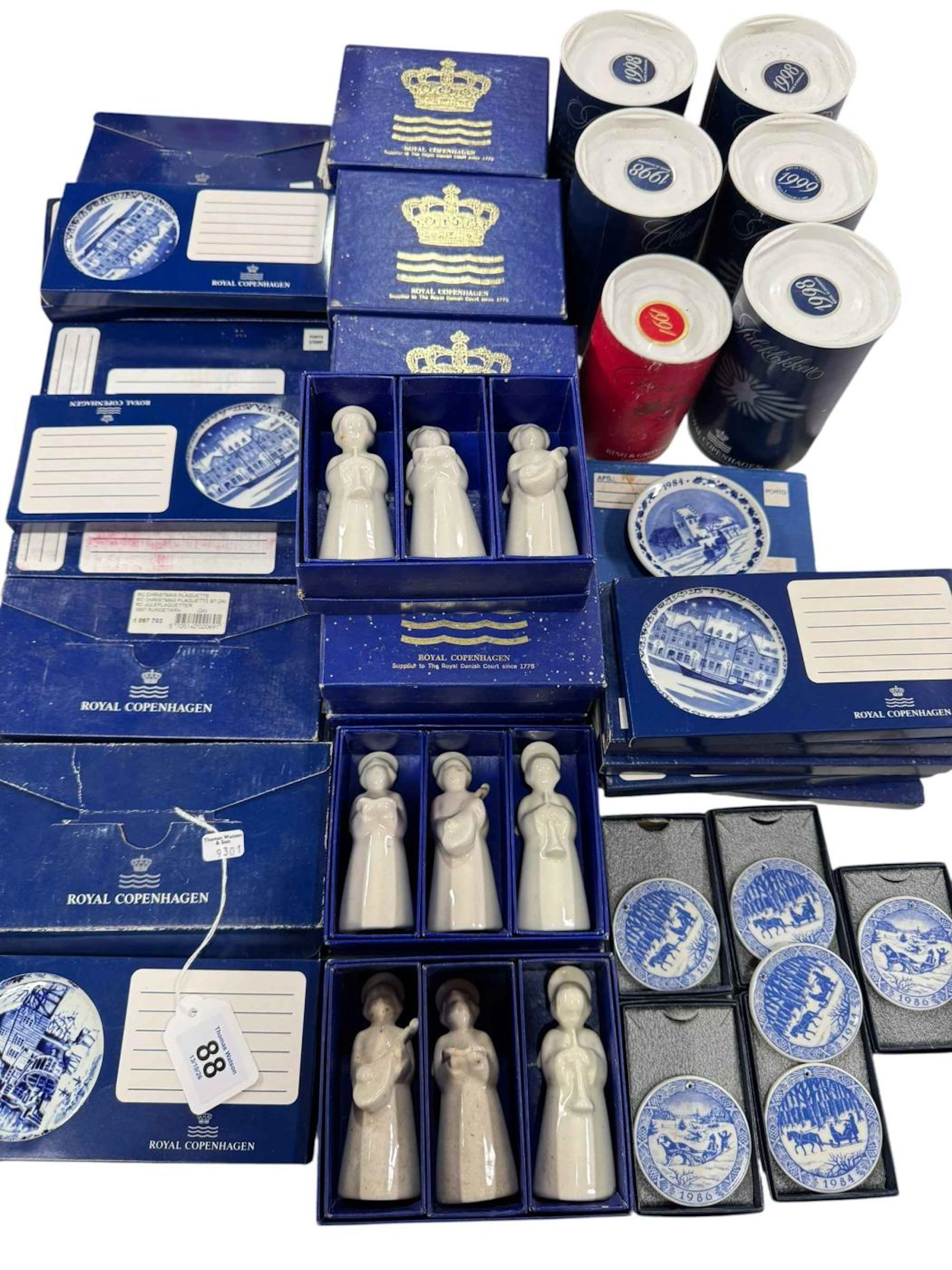 Collection of Royal Copenhagen blue and white and other china, figures, etc.