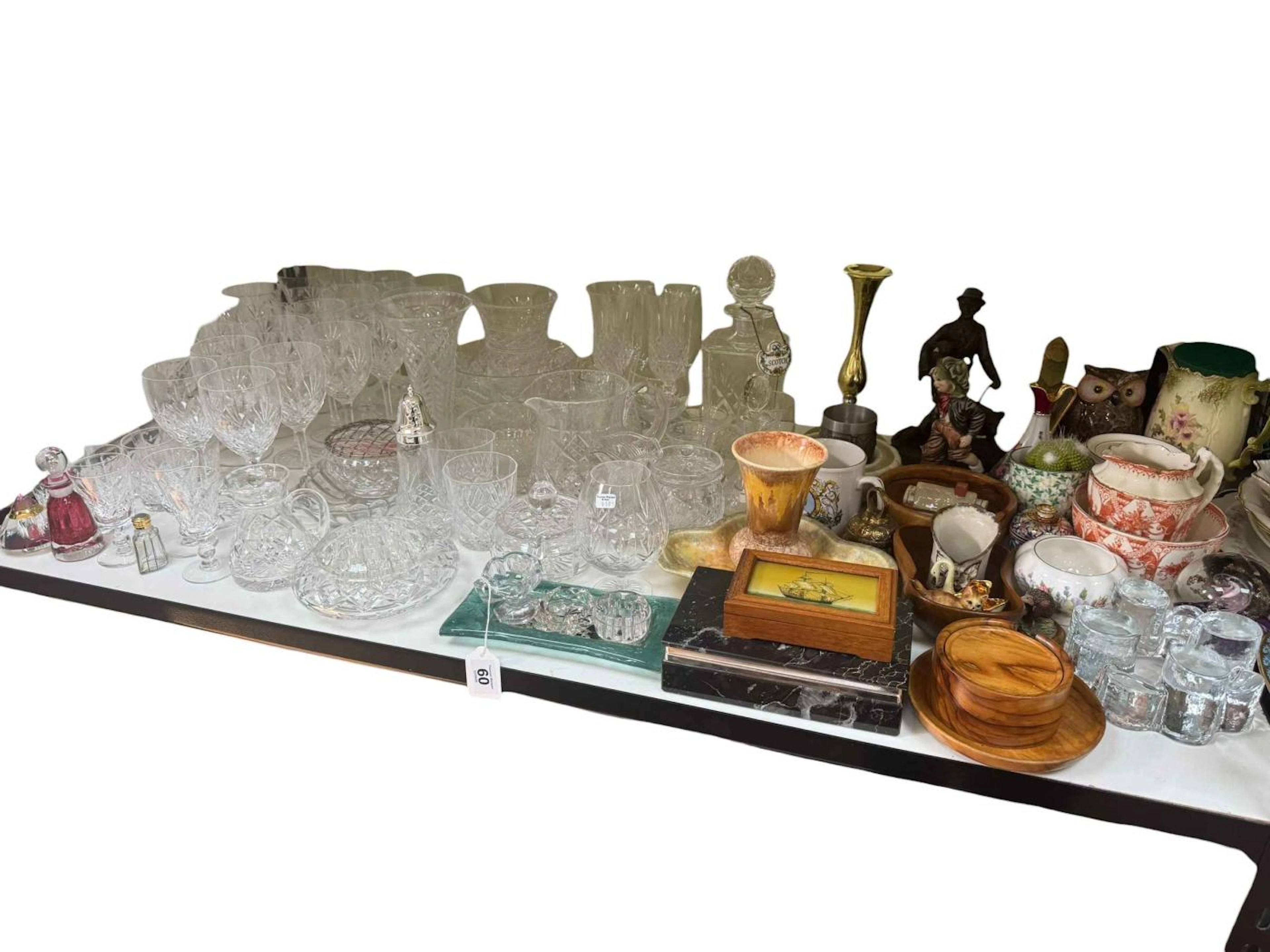 Large collection of china, figures and glassware including vases