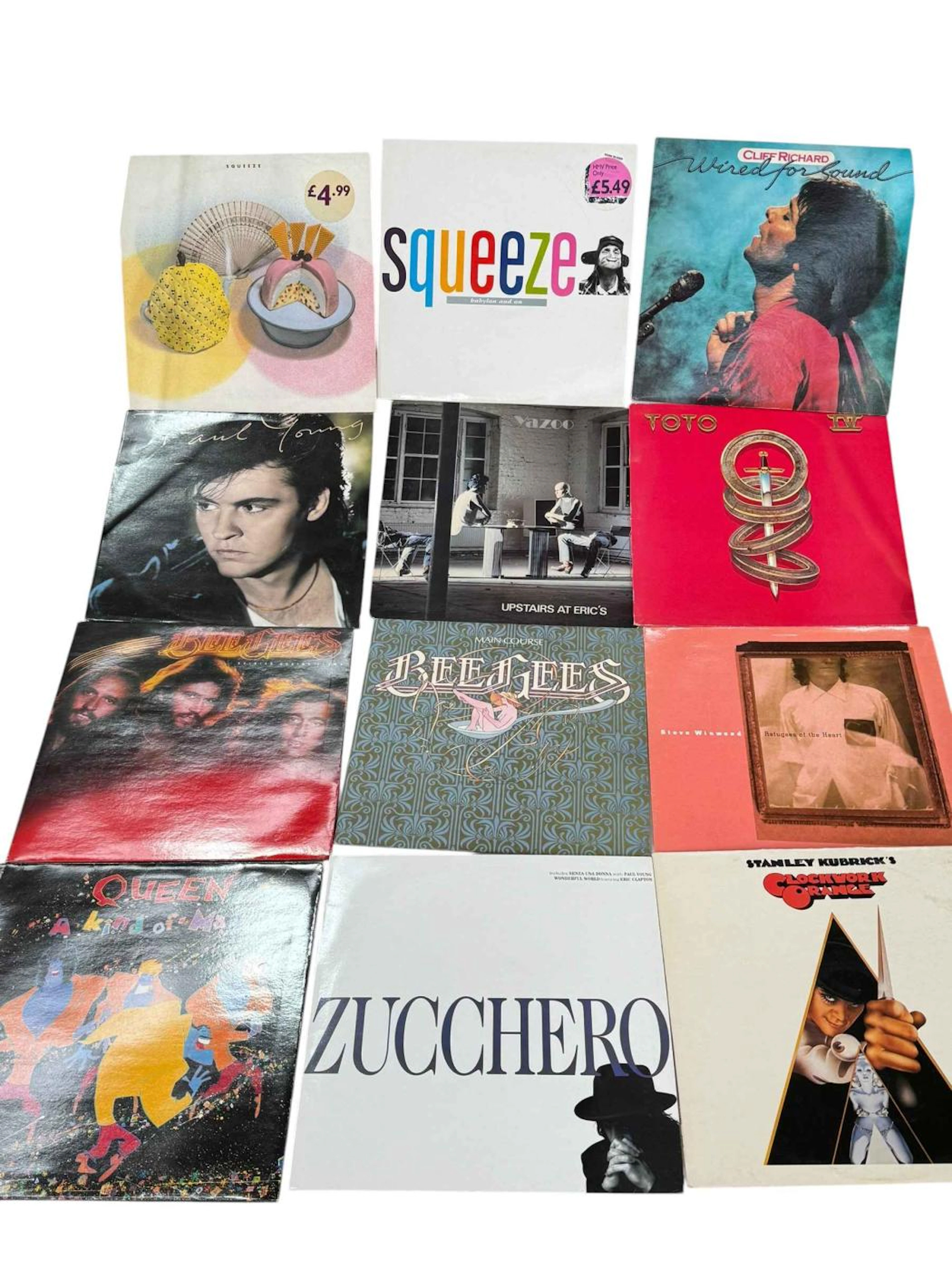 Collection of LP records including Stanley Kubricks Clockwork Orange