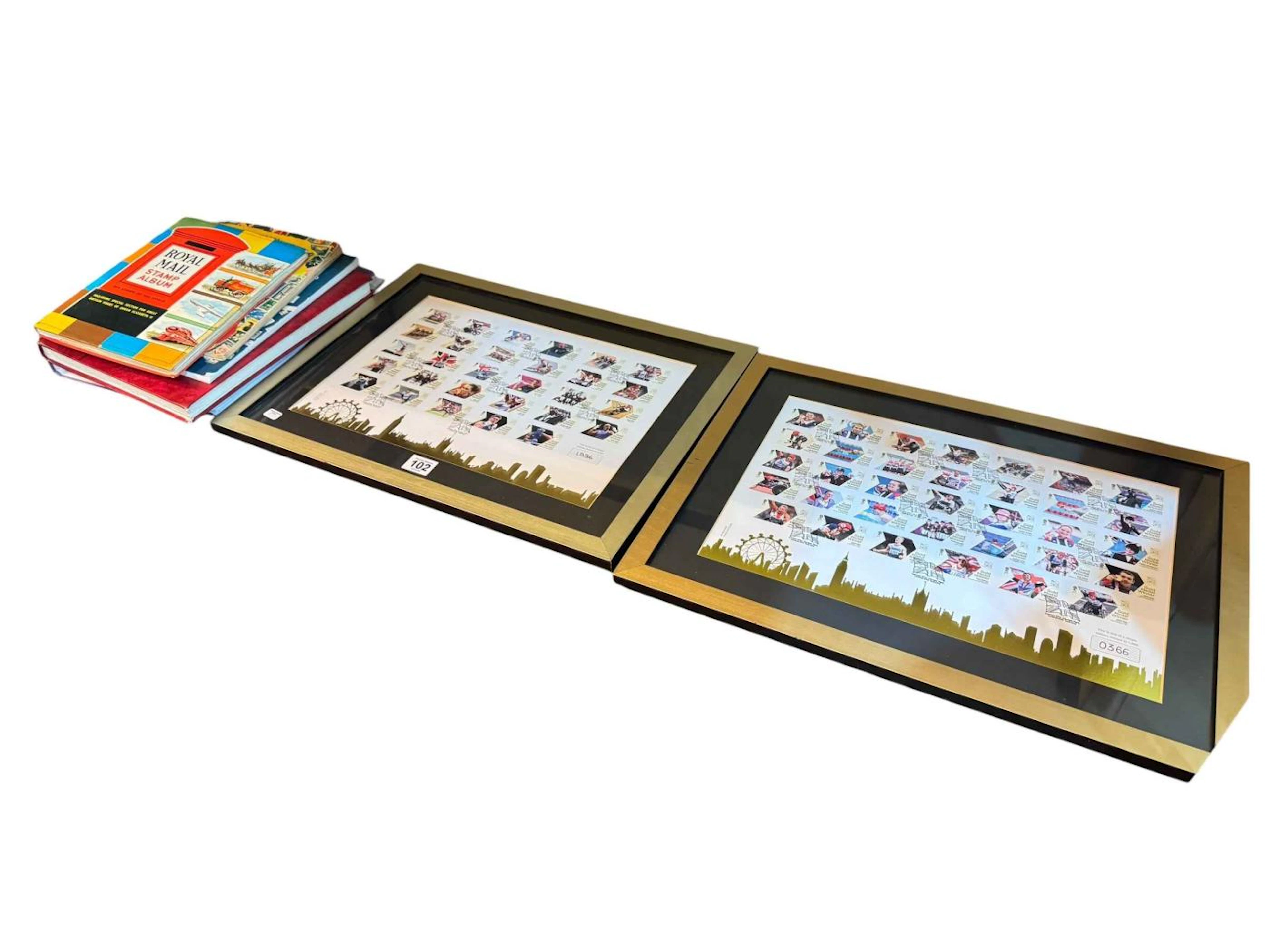 Two framed limited edition Team GB Olympic and Paralympic London 2012