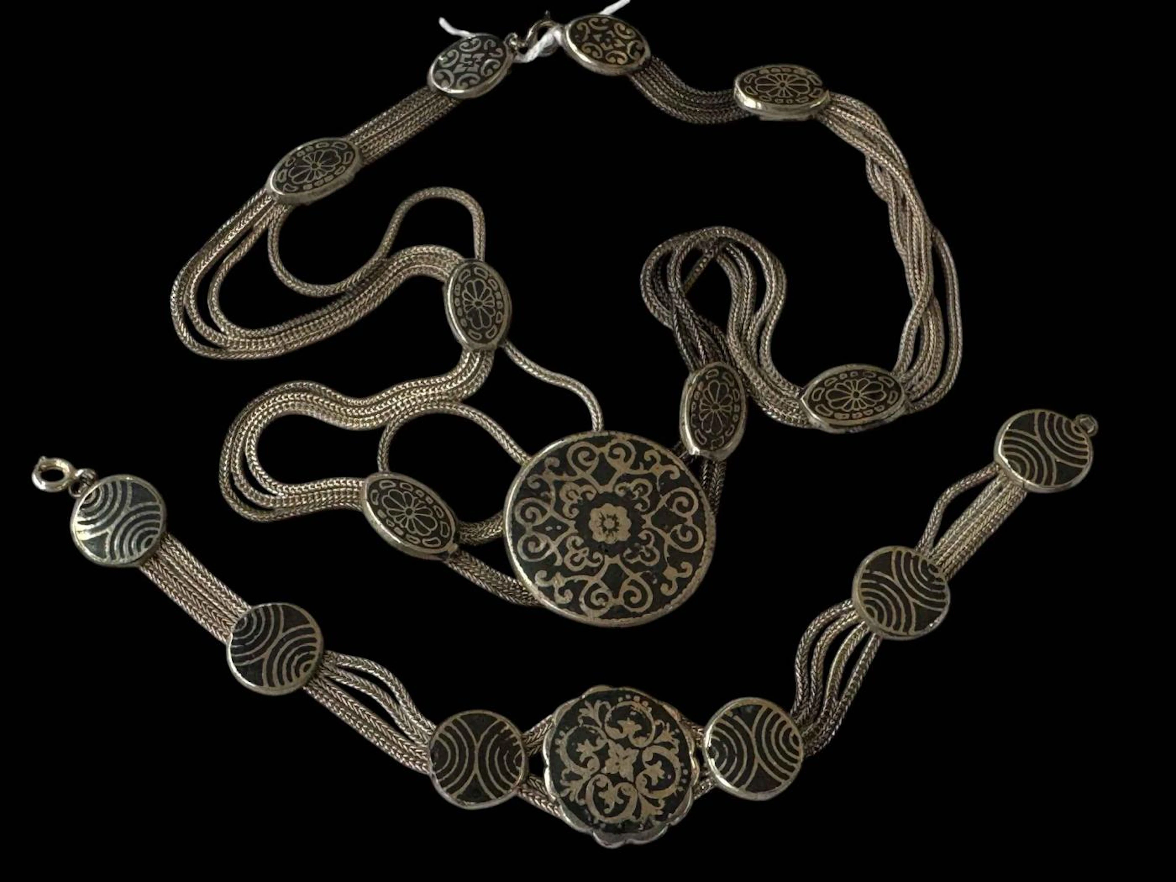 Silver Celtic Viking longship and shield panel necklace, maker possibly