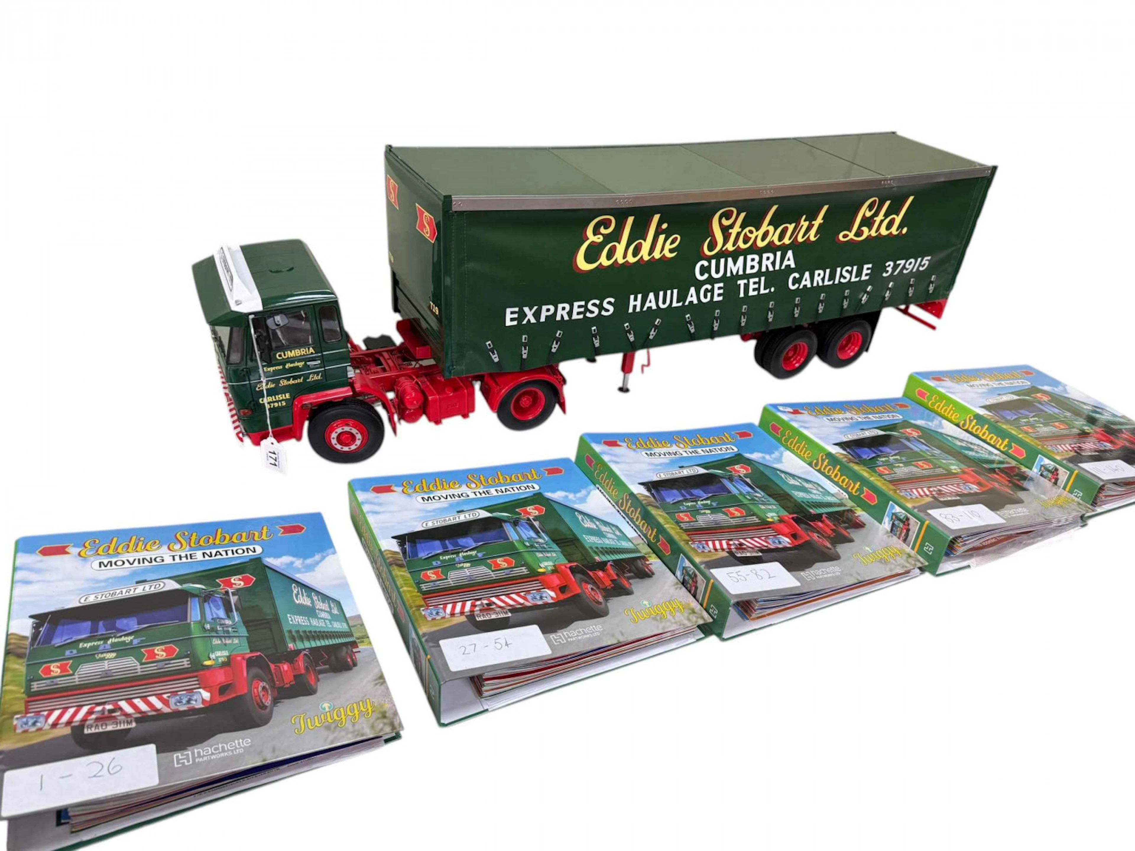 Large Eddie Stobart hand built model of Twiggy, a 1973 DAF articulated