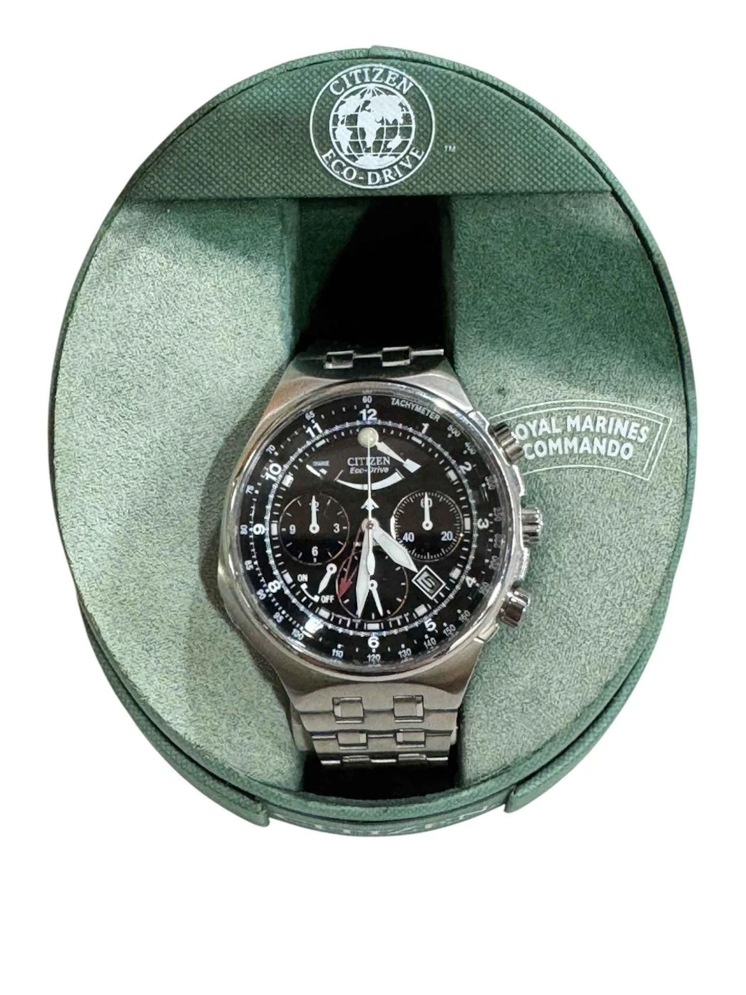 Gents Citizen Eco Drive Calibre 2000 chronograph (boxed).