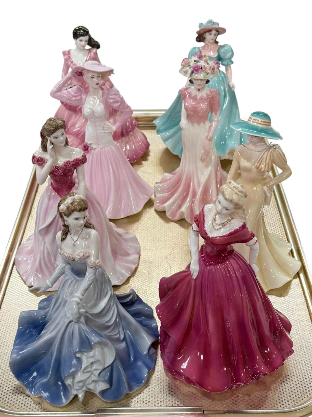 Eight Coalport ladies including Event 1998 Helen.