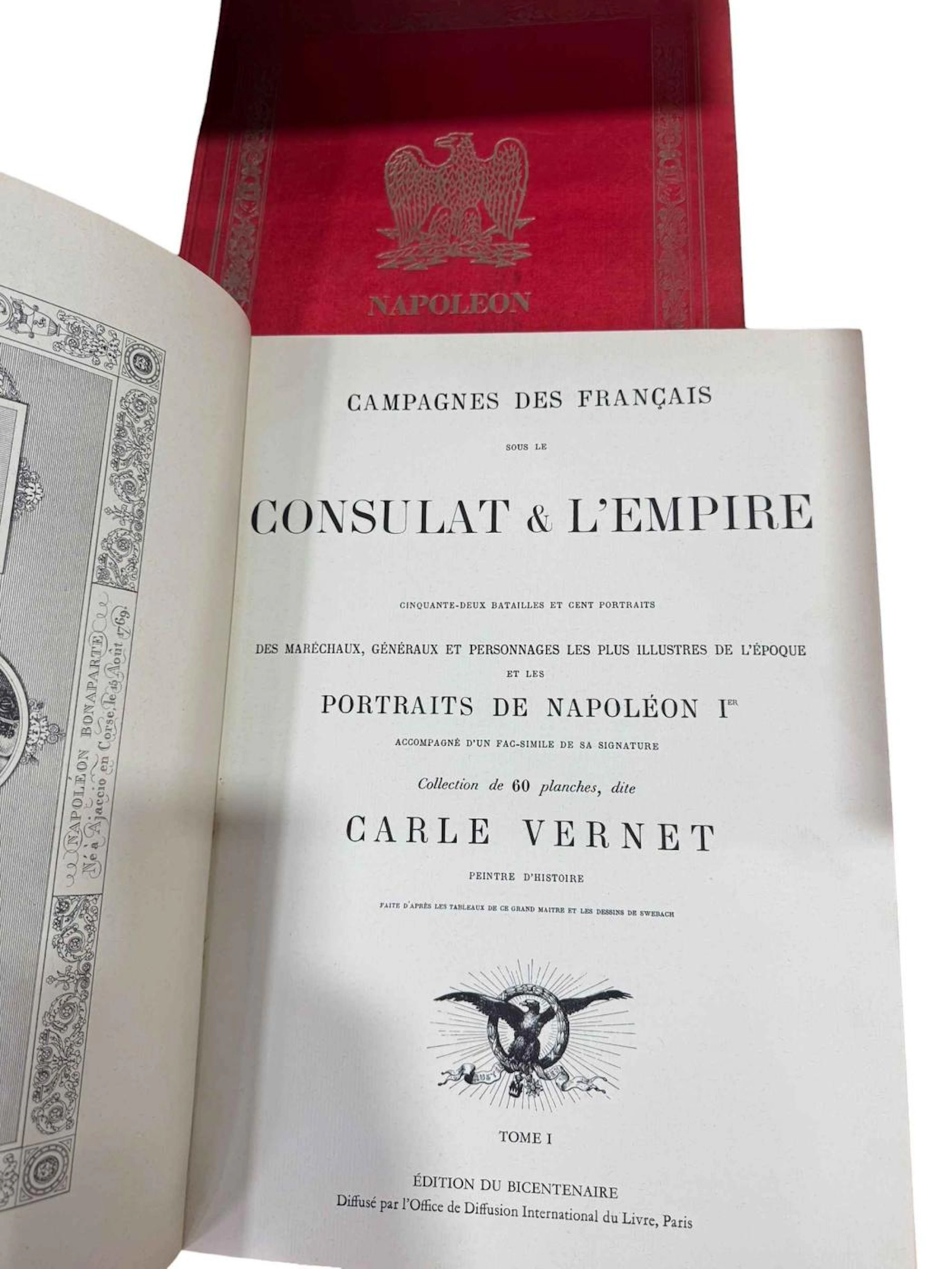 Two volumes 'Campagne Des Francais Sous La Consulat' and 'L'Empire