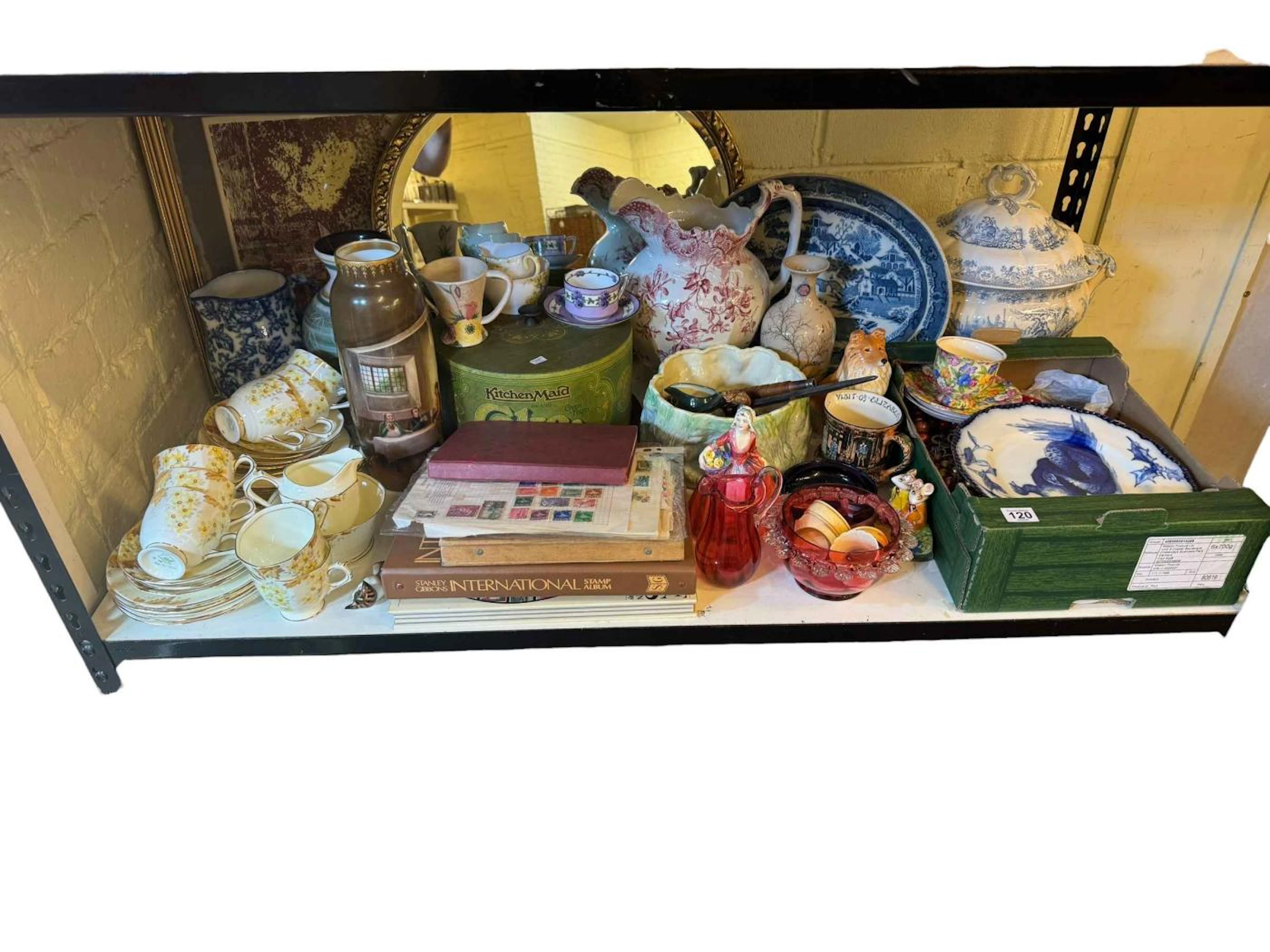 Collection of assorted china including blue and white soup tureen
