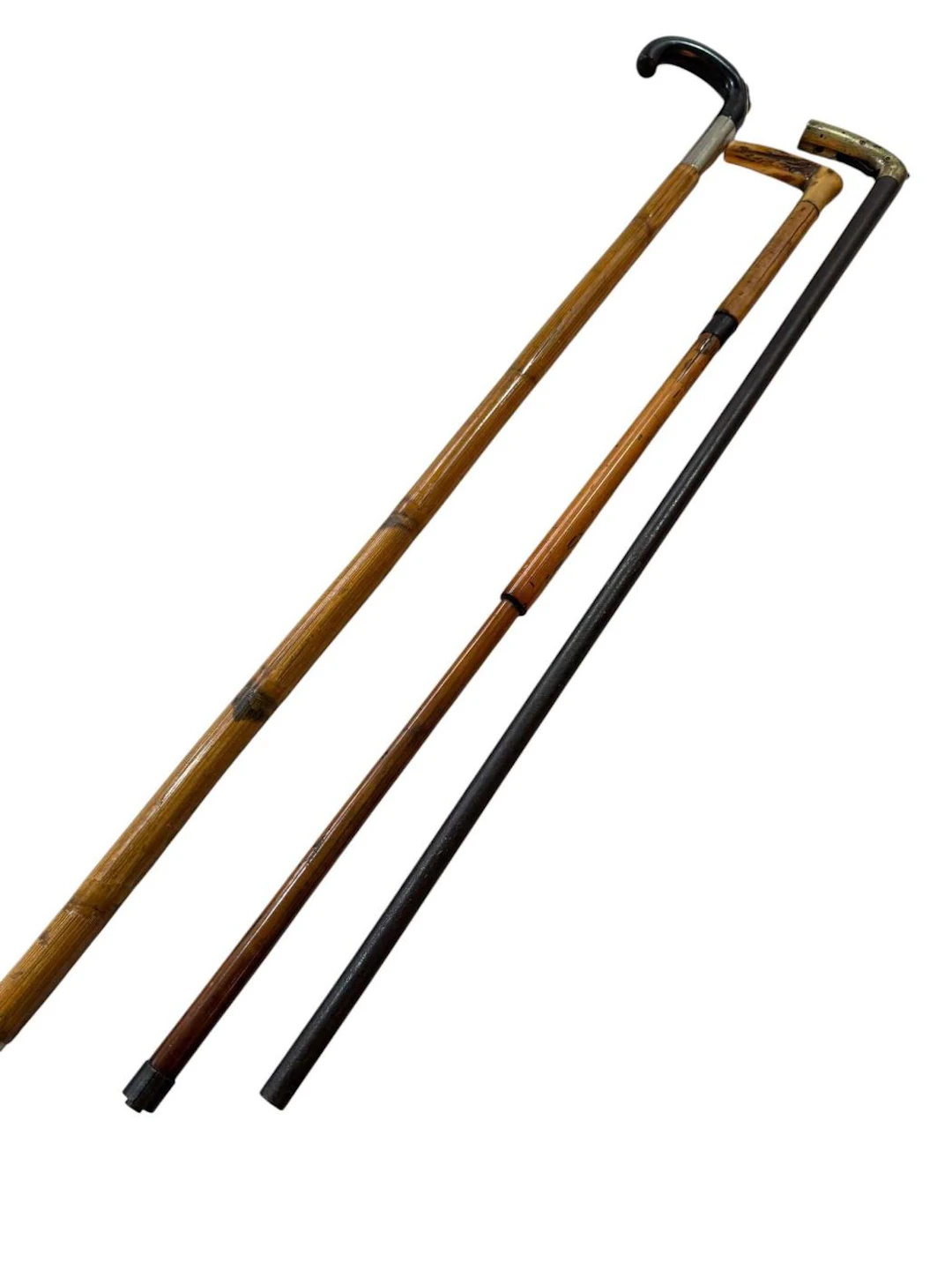 Horse measuring walking stick with composite handle and two cap gun sticks (3).