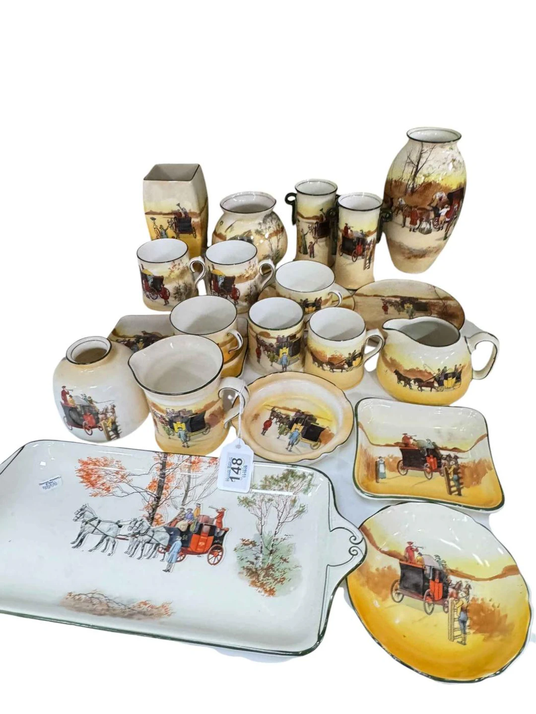 Collection of Royal Doulton Series Ware from the Coaching Day Series.