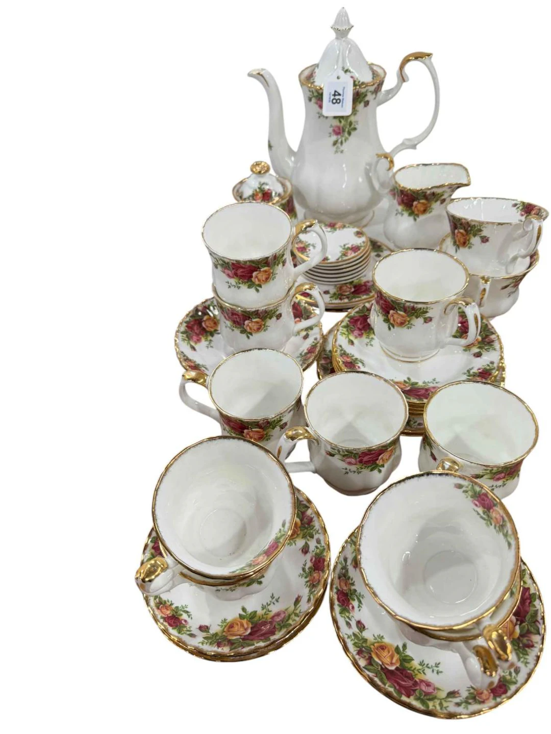 Royal Albert Old Country Roses teaware.