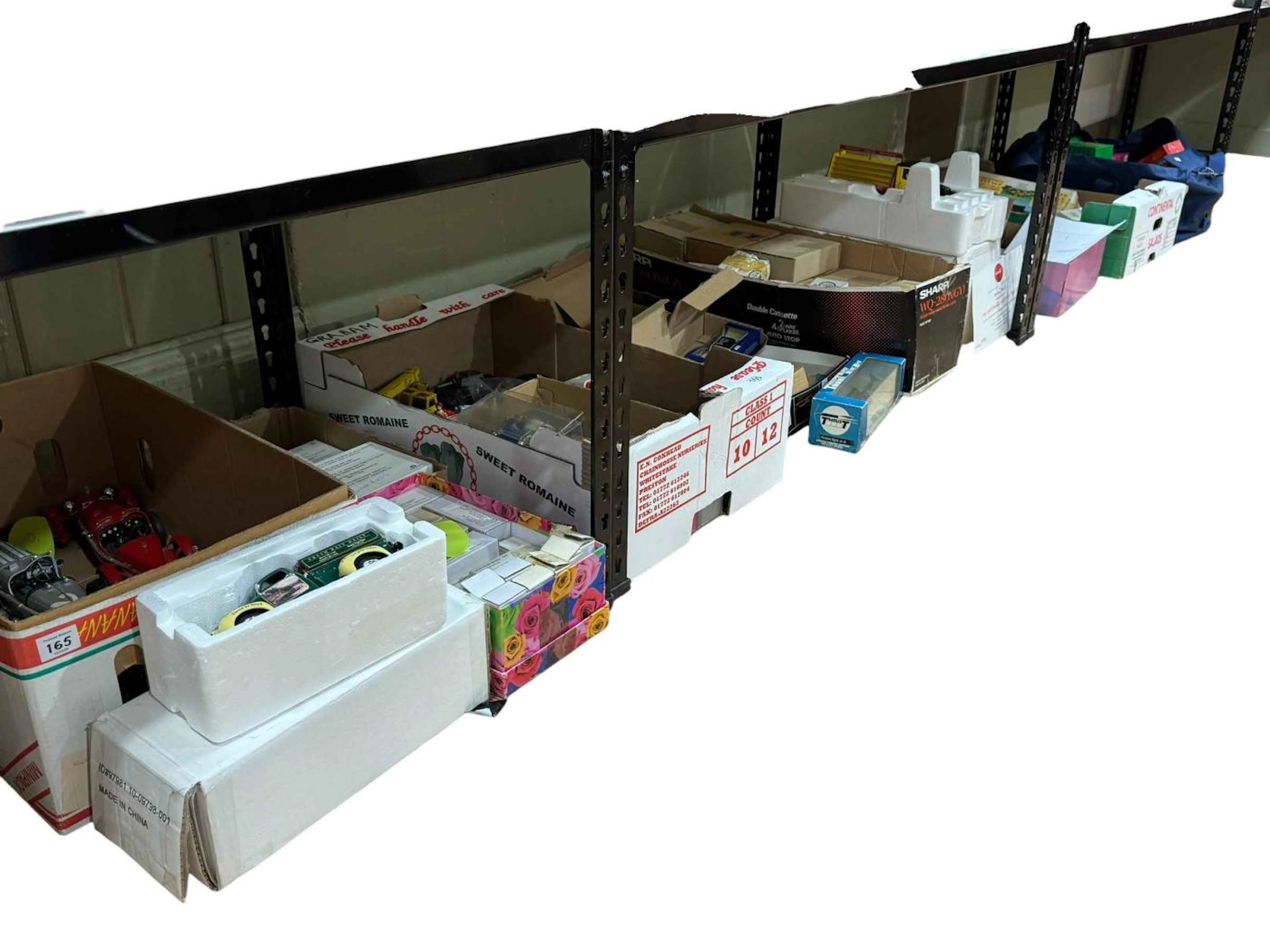 Large collection of boxed and loose diecast model vehicles, toys and
