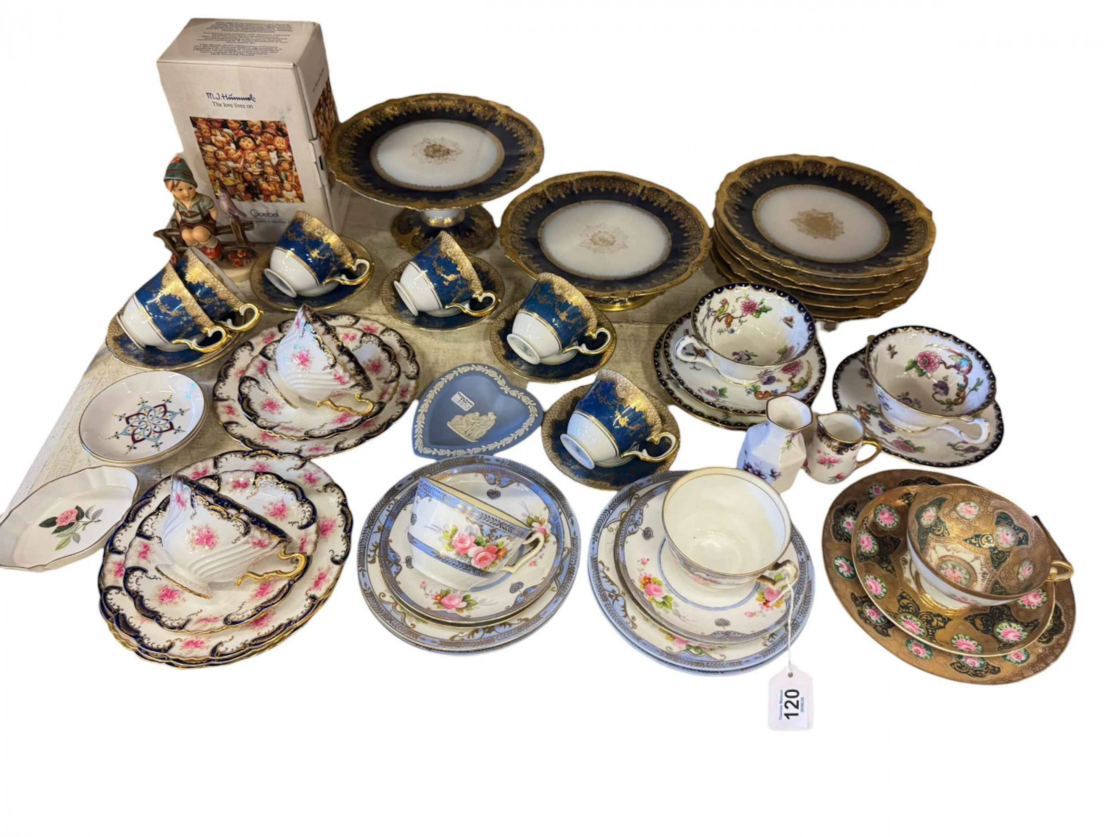 Collection of assorted china including Royal Albert, Crown Staffordshire