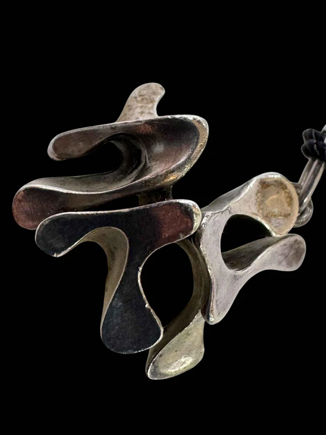 Georg Jensen silver pendant designed by Anne Annmitzbol, number 12B