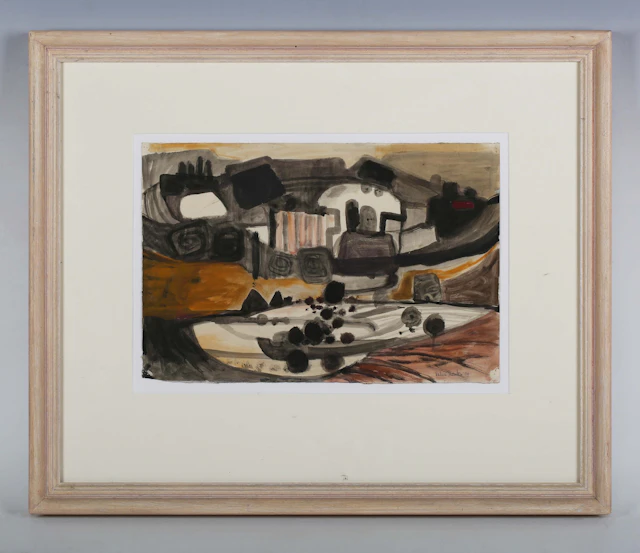 Valerie Thornton (British 1931-1991) - Landscape, watercolour, signed