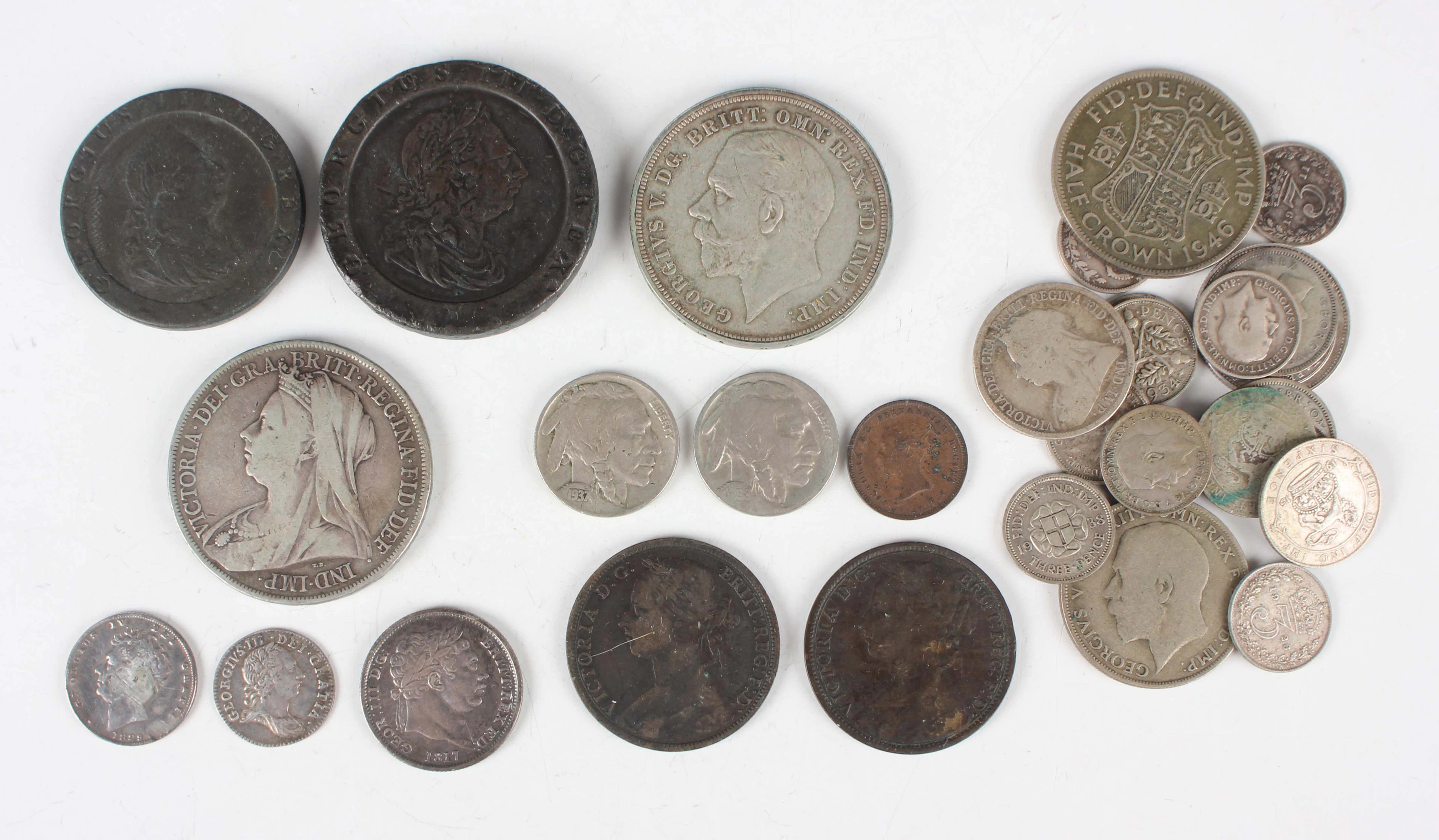 A collection of mainly 19th and 20th century British and world coinage