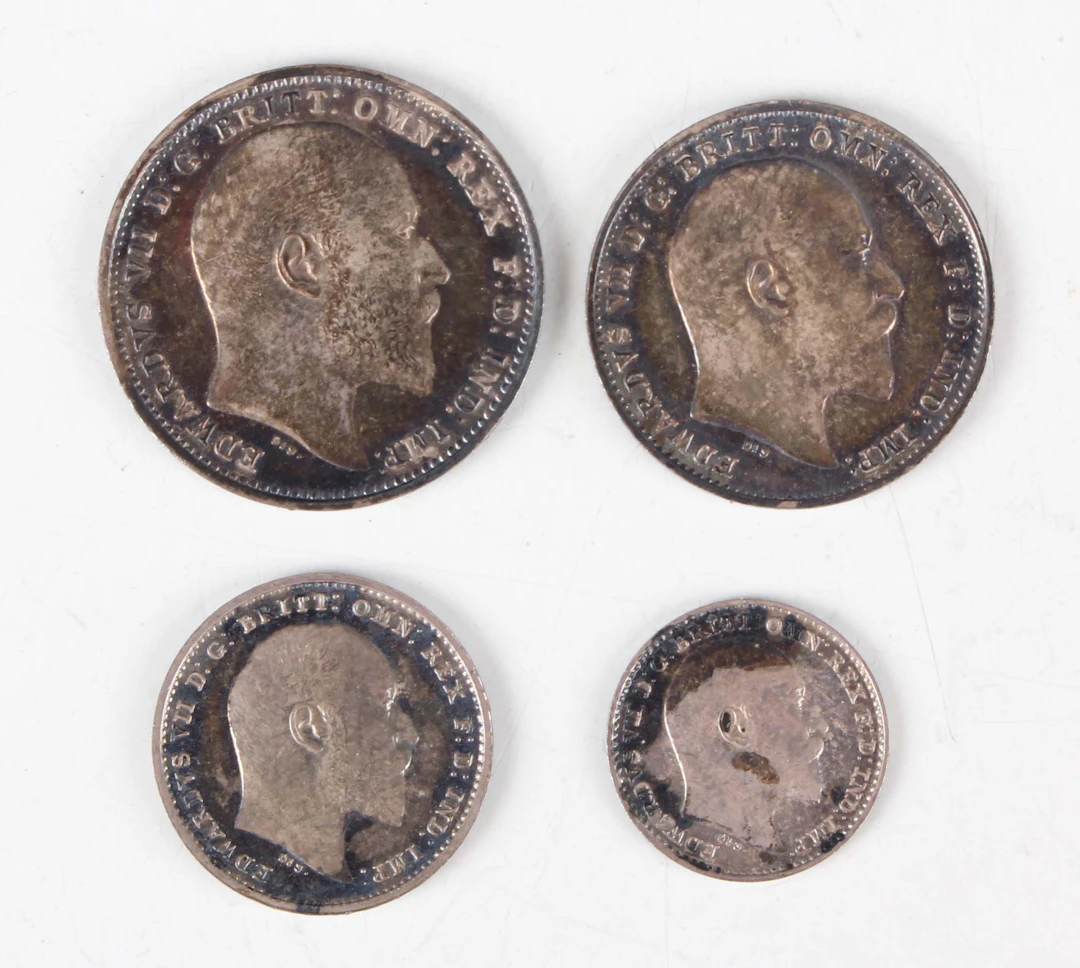An Edward VII Maundy four-coin set 1906 (all extremely fine/uncirculated