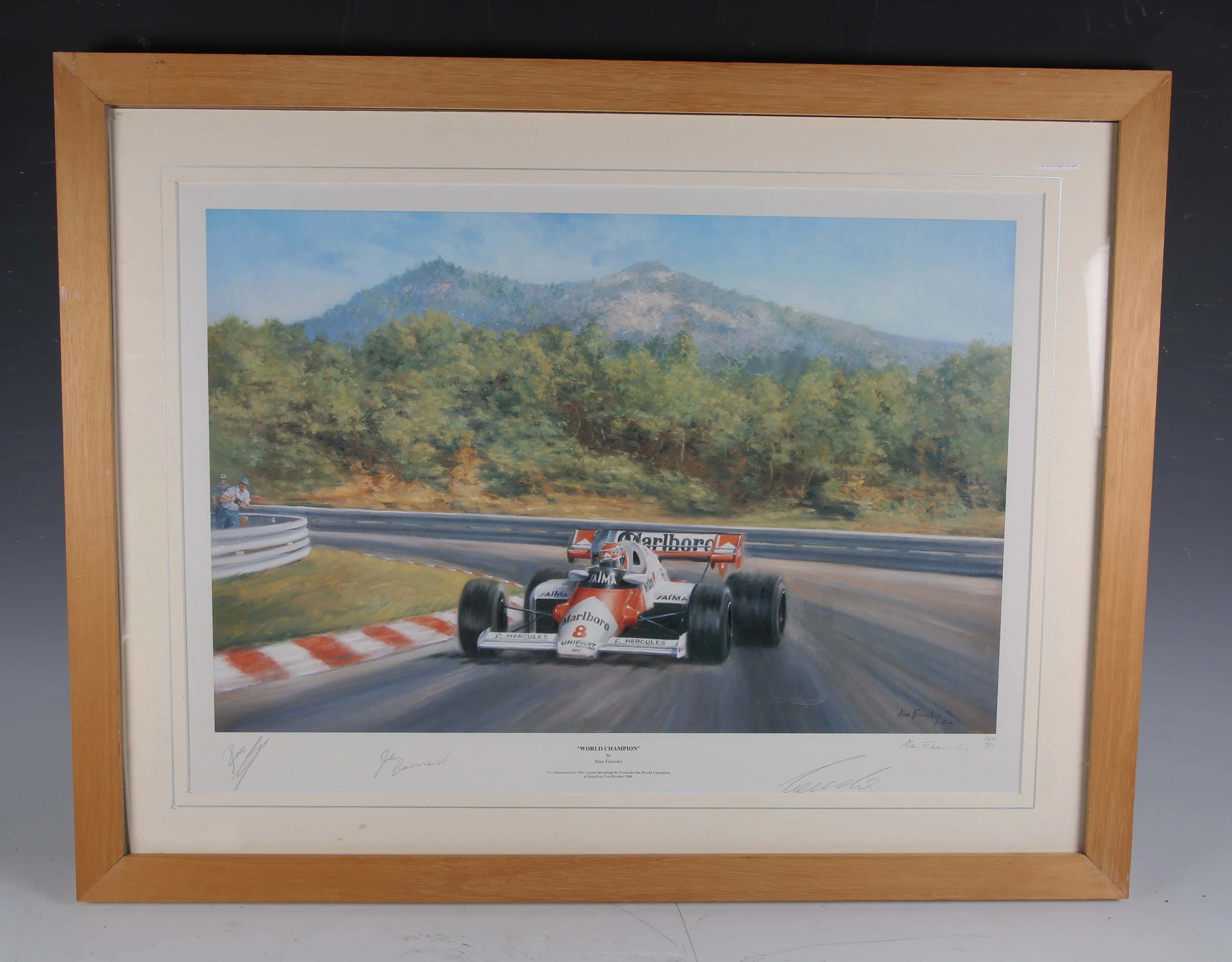 After Alan Fearnley - 'World Champion', limited edition colour print