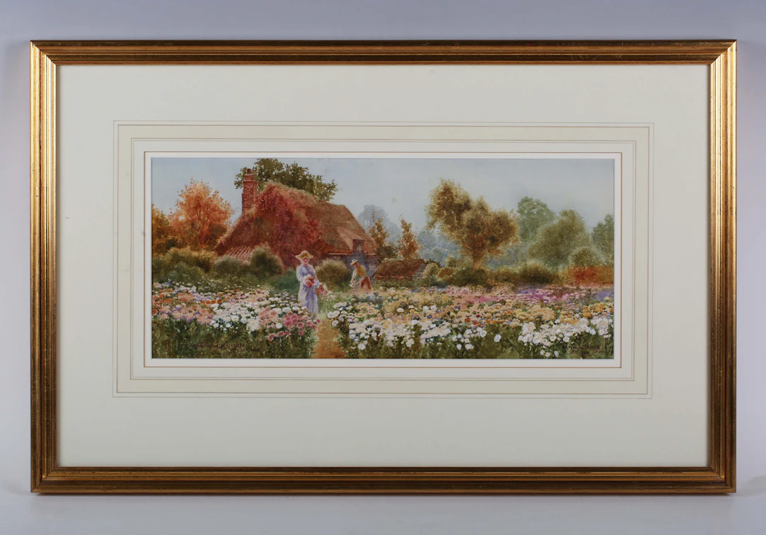 Arthur Wilkinson (British c.1860-1930) - ‘Chrysanthemum Garden, Mitcham