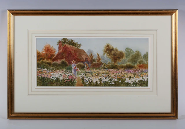 Arthur Wilkinson (British c.1860-1930) - ‘Chrysanthemum Garden, Mitcham