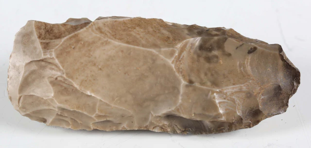 A Scandinavian Mesolithic flint axe, bearing inscribed collection