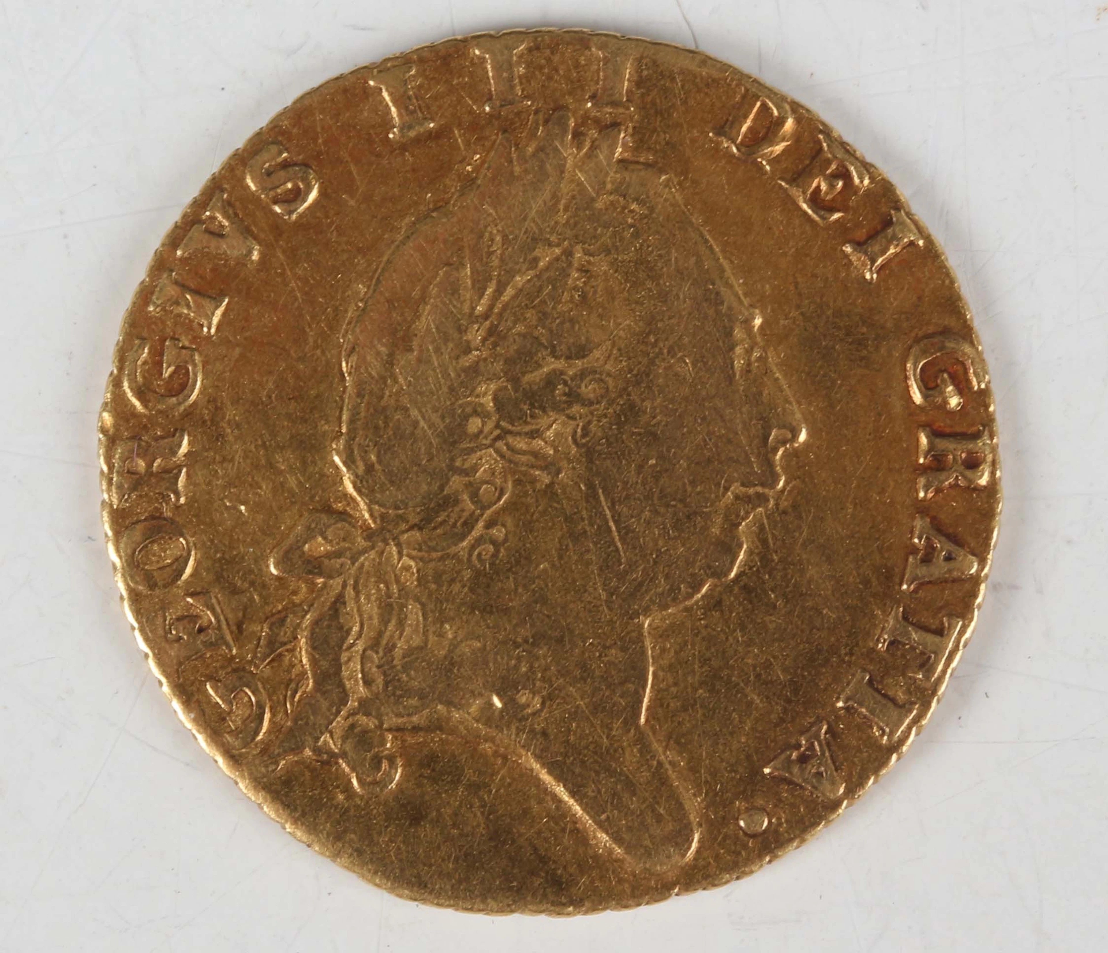 A George III spade half-guinea 1788.