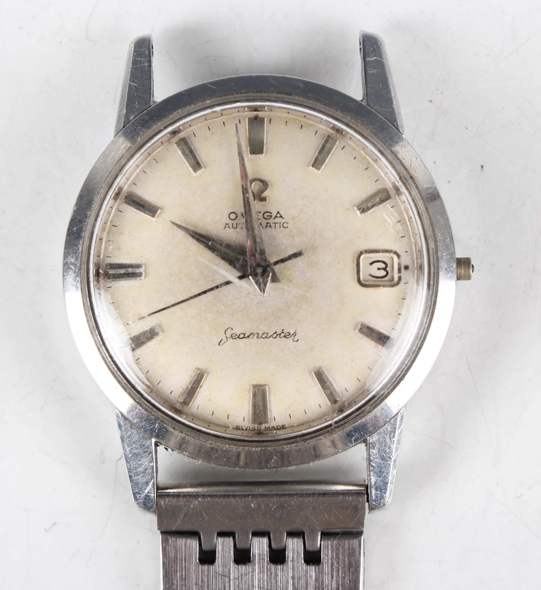 An Omega Automatic Seamaster stainless steel circular cased gentleman's