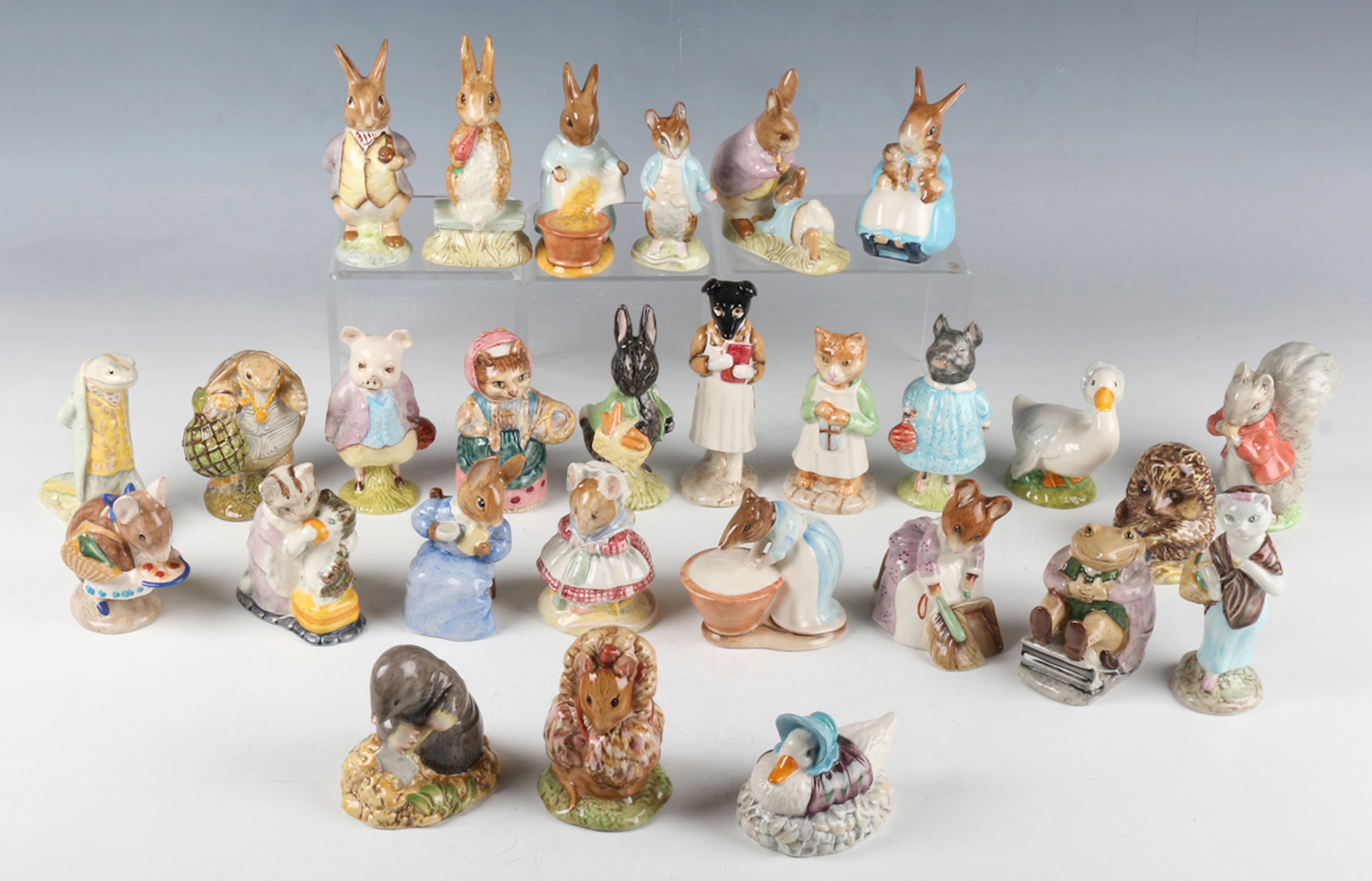 Twenty-eight Beswick Beatrix Potter's figures each with mark BP-3b