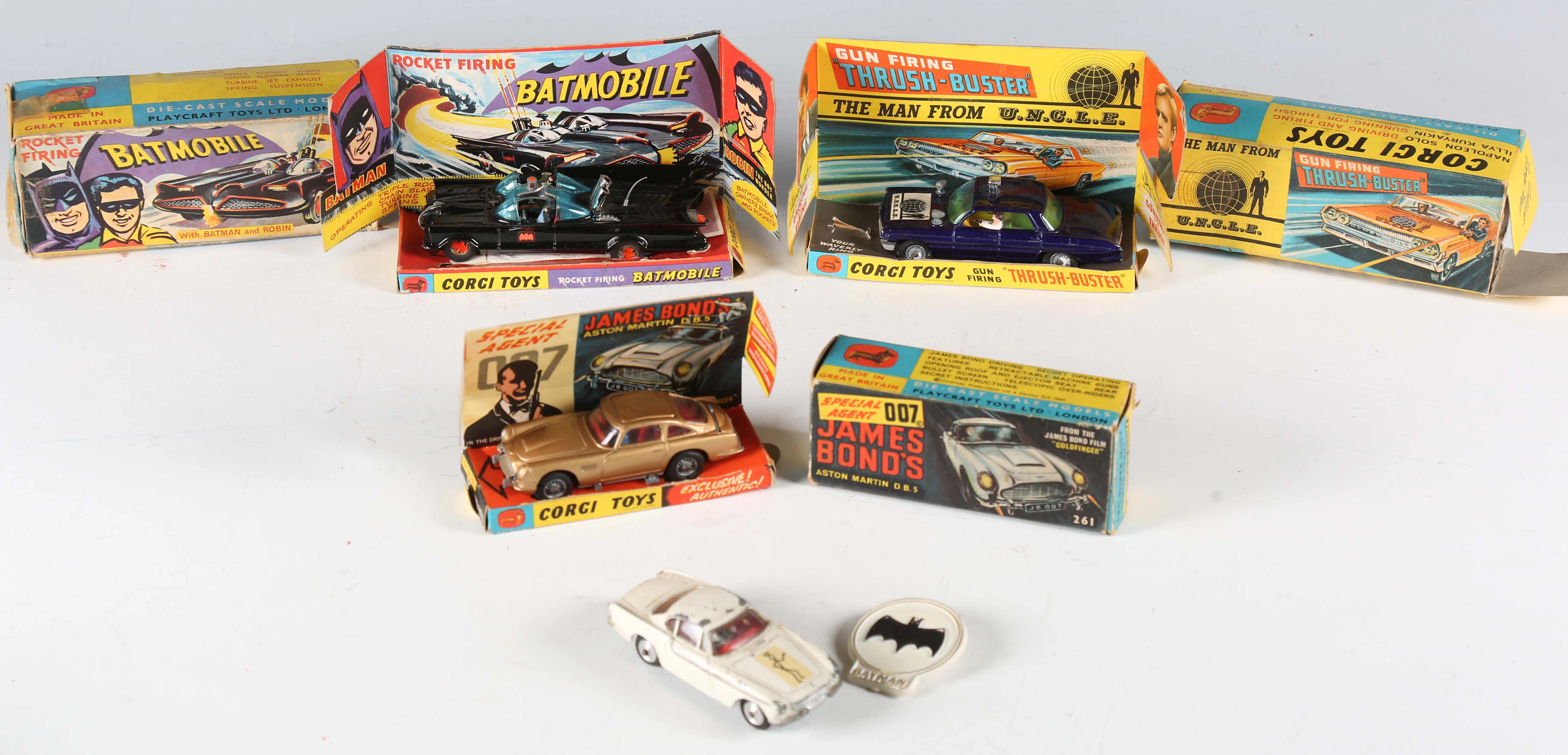 Four Corgi Toys television and film vehicles, comprising No. 261 James