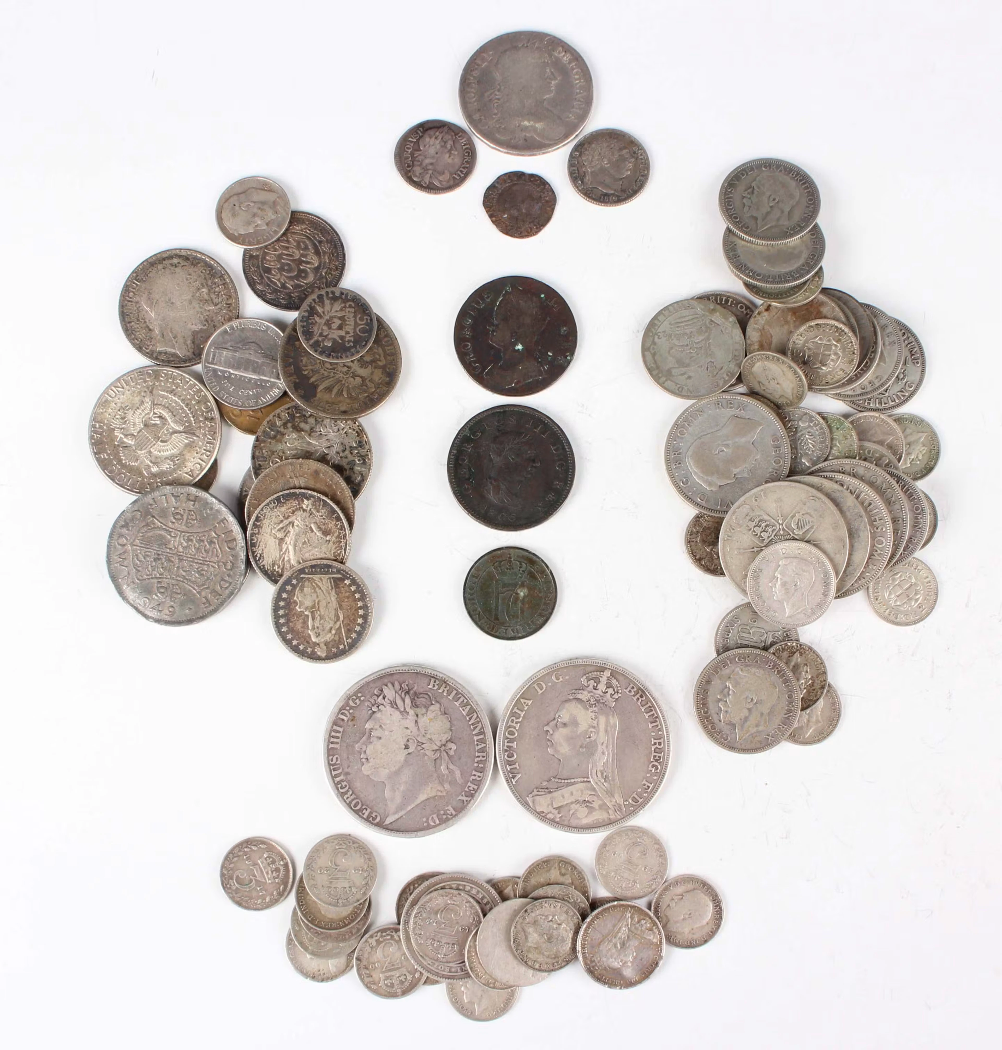 A large collection of coins, medallions and paranumismatic items