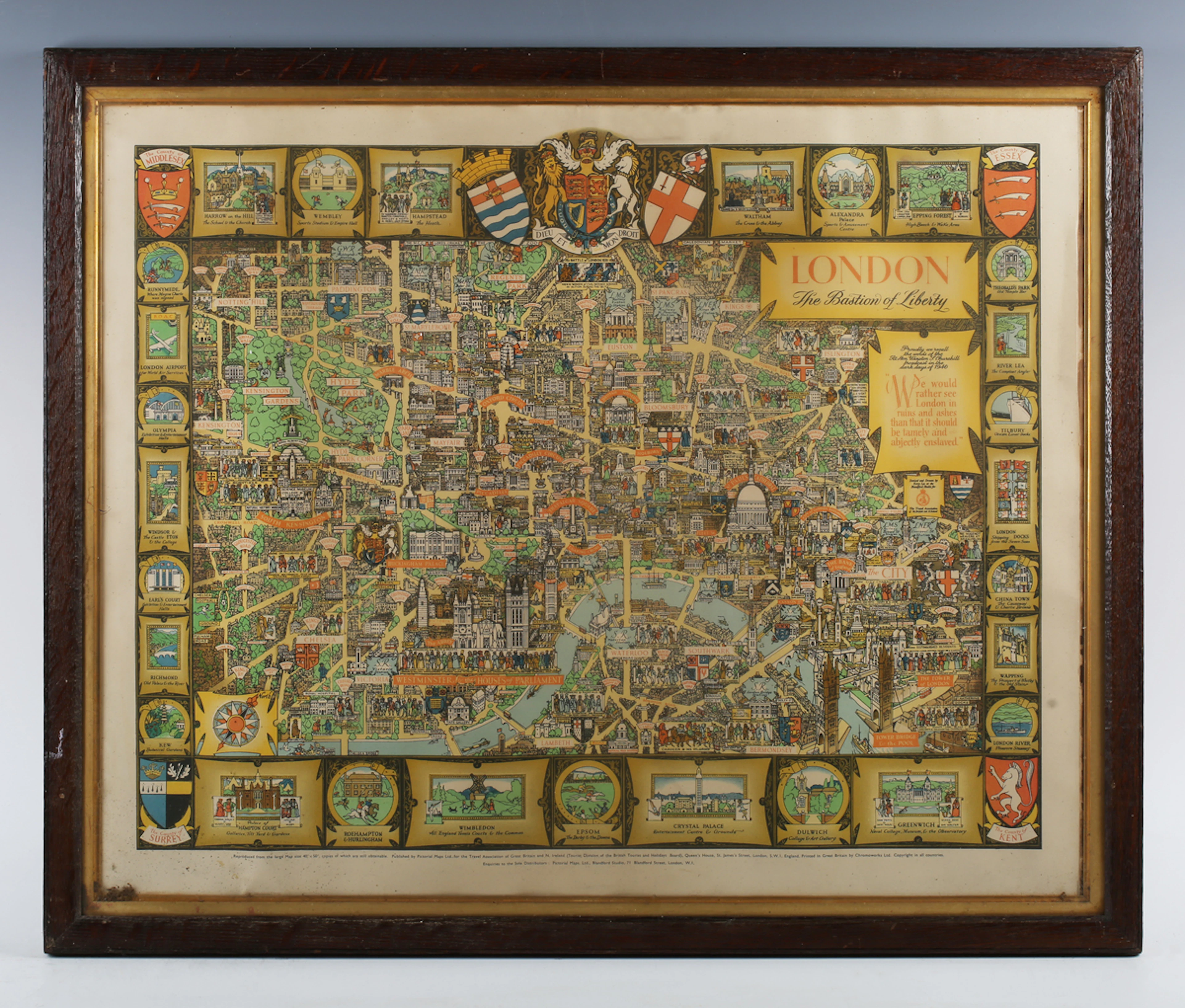 Kerry Lee (British 1893-1962) - 'London, The Bastion of Liberty':