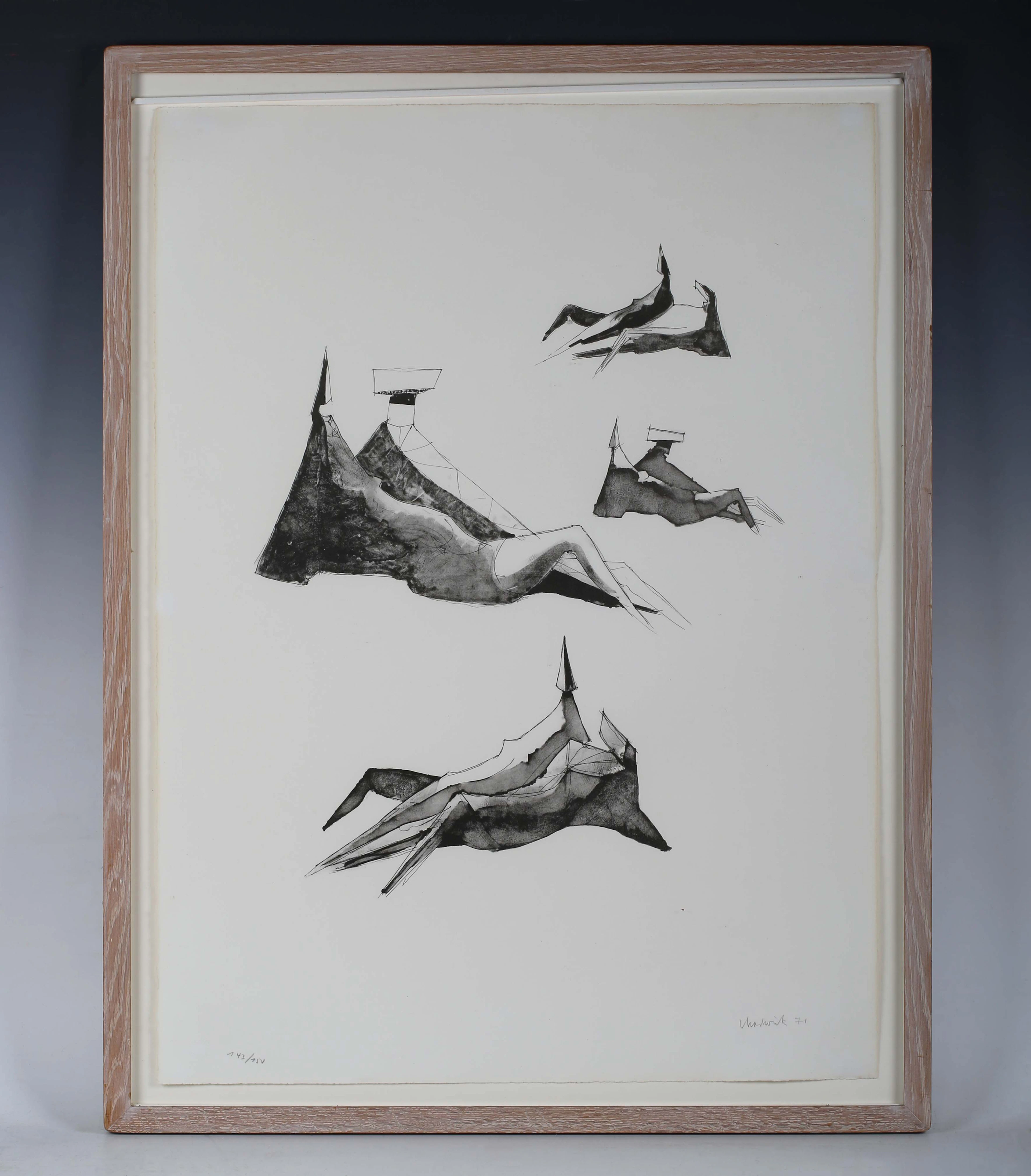 Lynn Chadwick (British 1914-2003) - Two reclining figures, lithograph