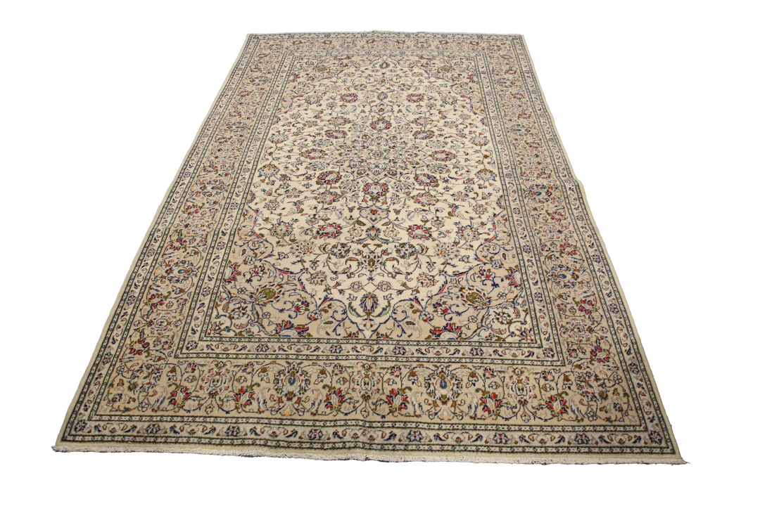 A Kashan carpet, Central Persia, late 20th century, the cream field