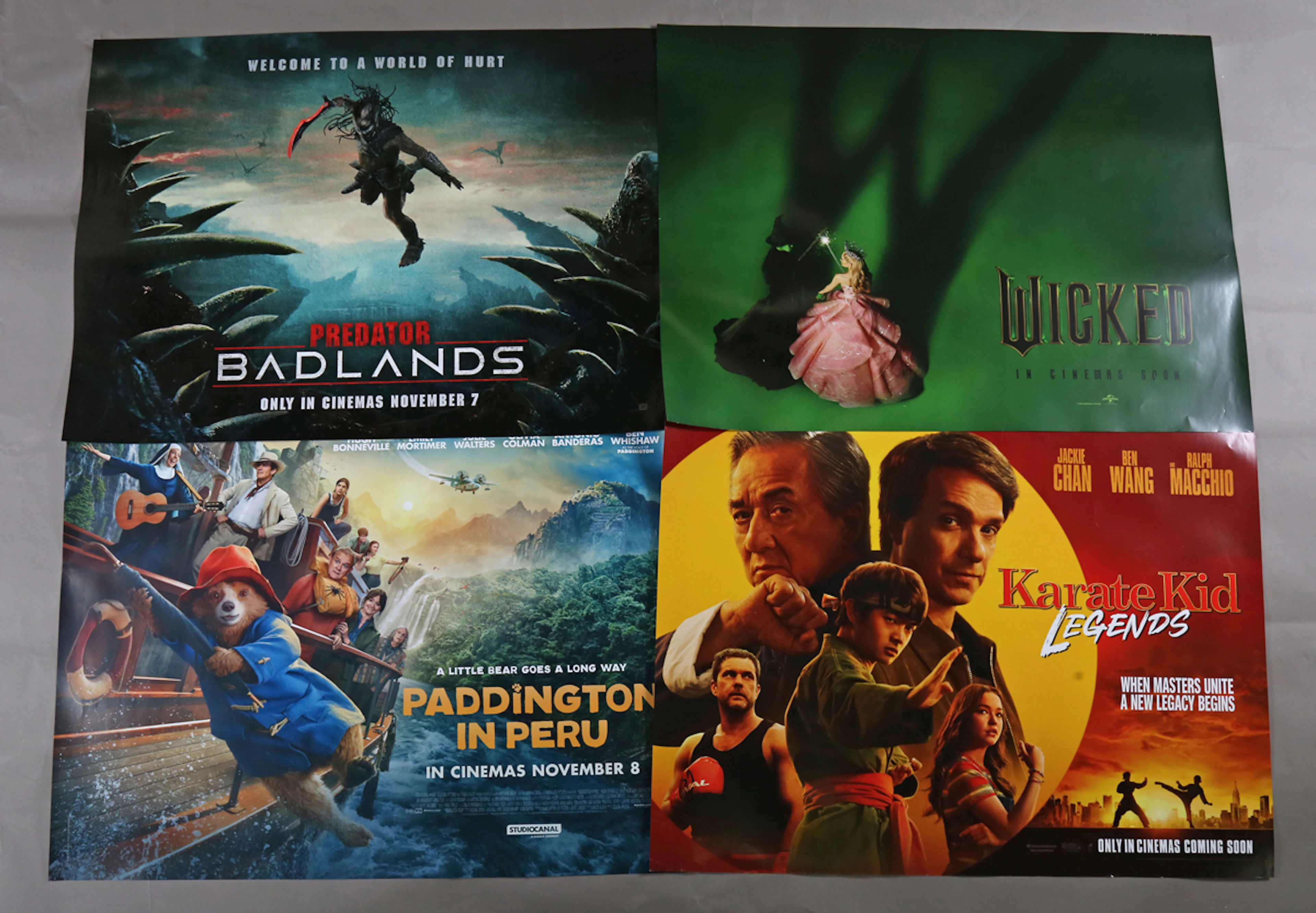 A group of 36 modern U.K. Quad cinema posters, comprising 'Paddington