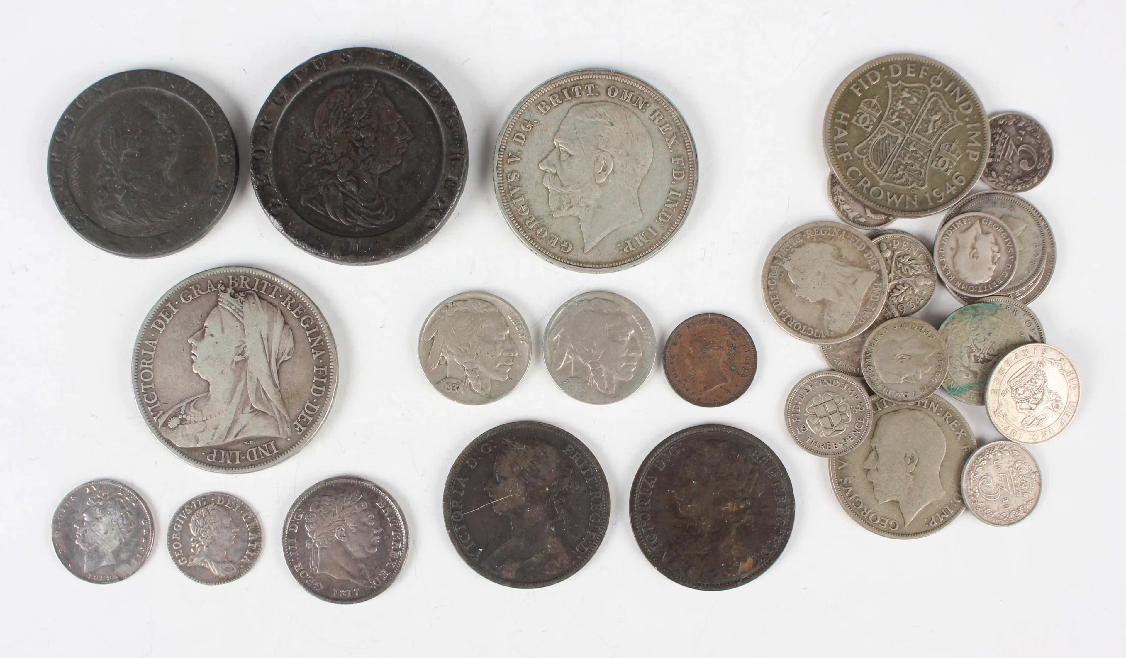 A collection of mainly 19th and 20th century British and world coinage