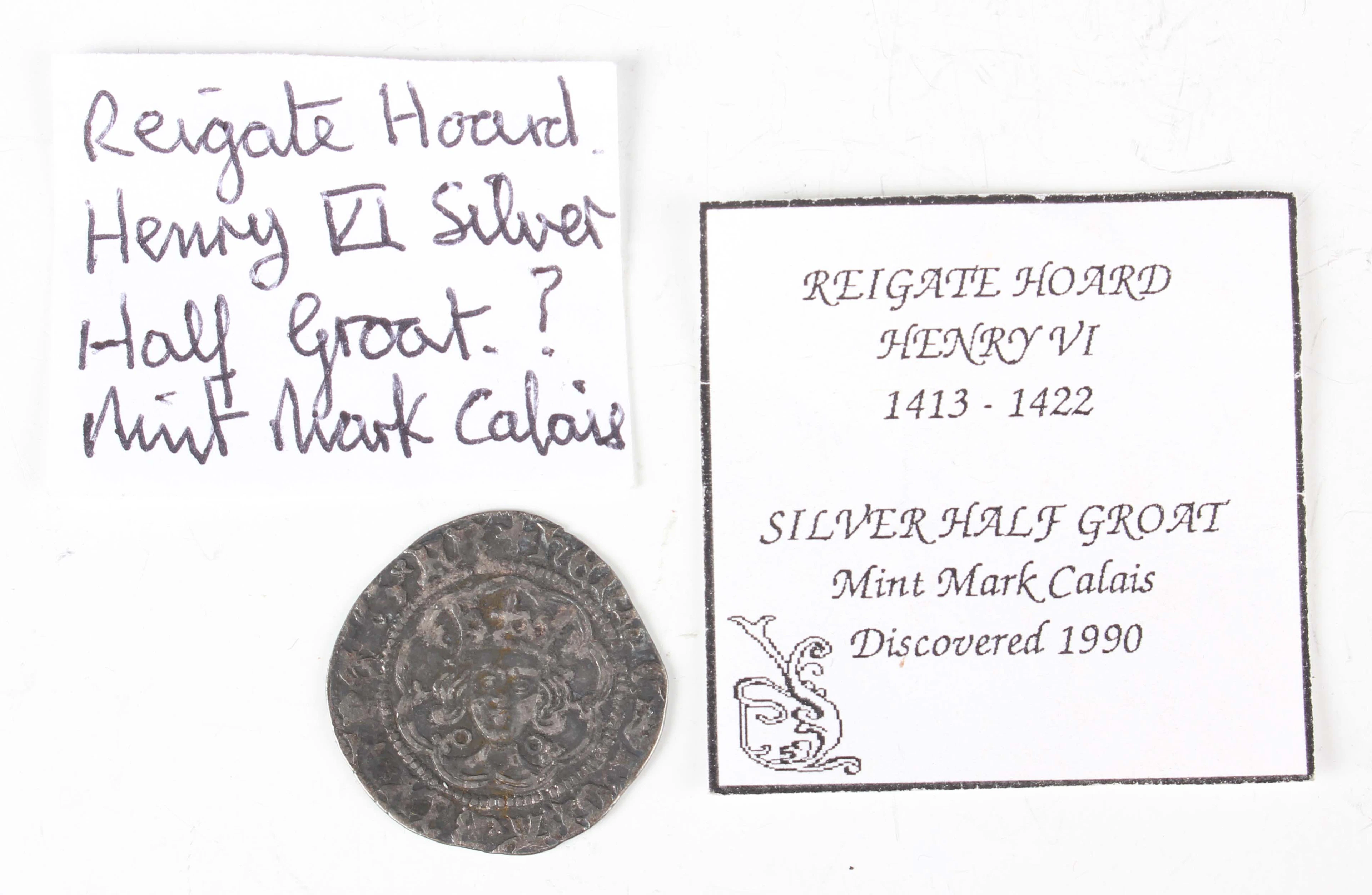 A Henry VI hammered silver half-groat 1422-1471, Calais Mint (good/very