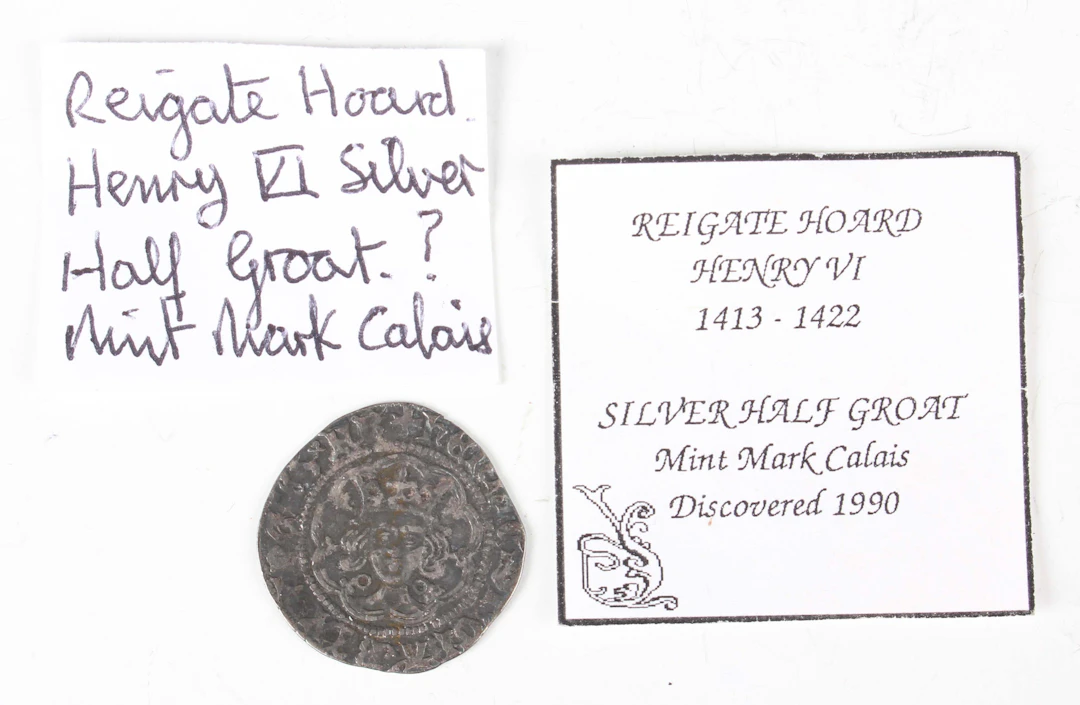 A Henry VI hammered silver half-groat 1422-1471, Calais Mint (good/very
