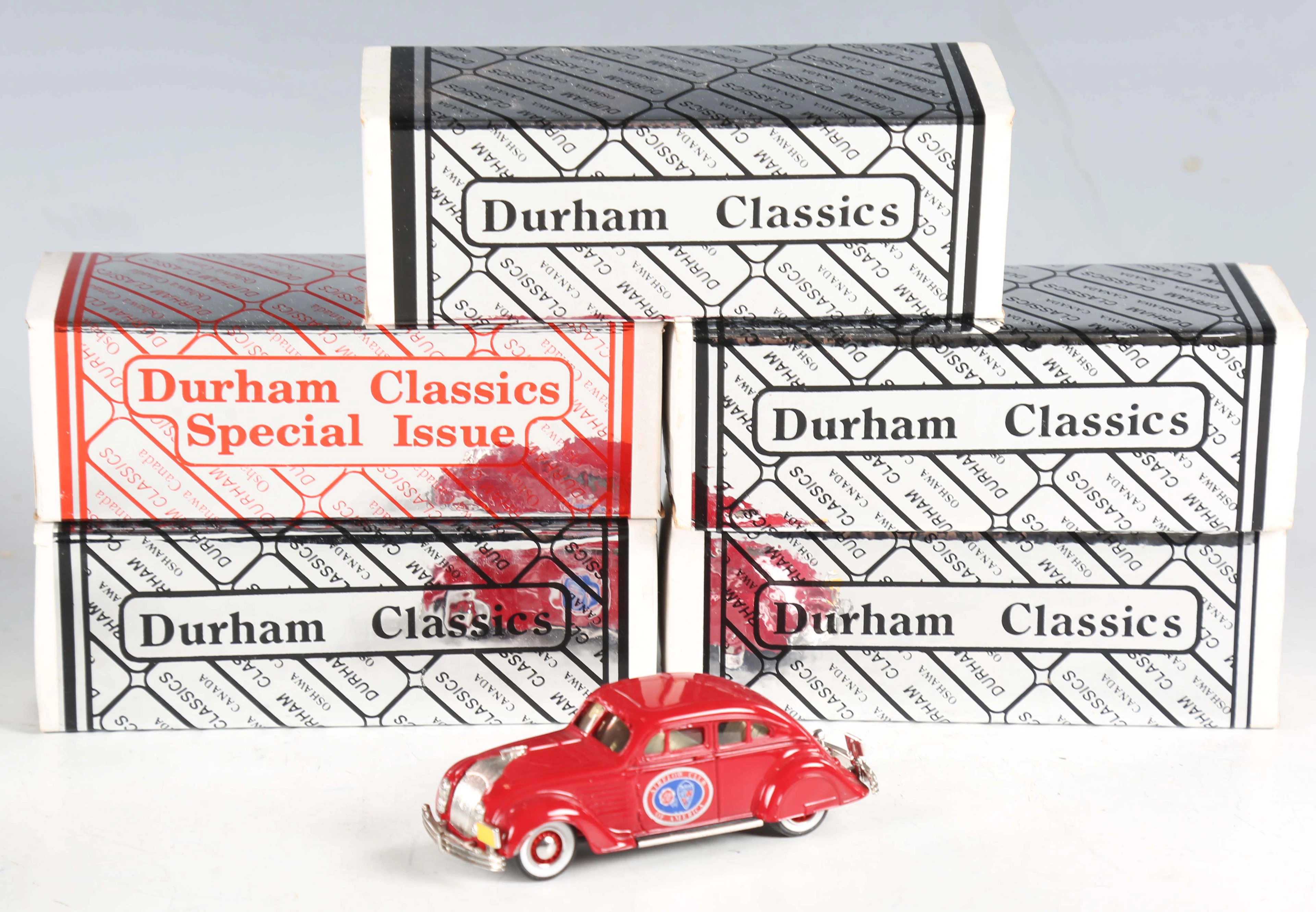Six Durham Classics 1:43 scale model vehicles, comprising Special