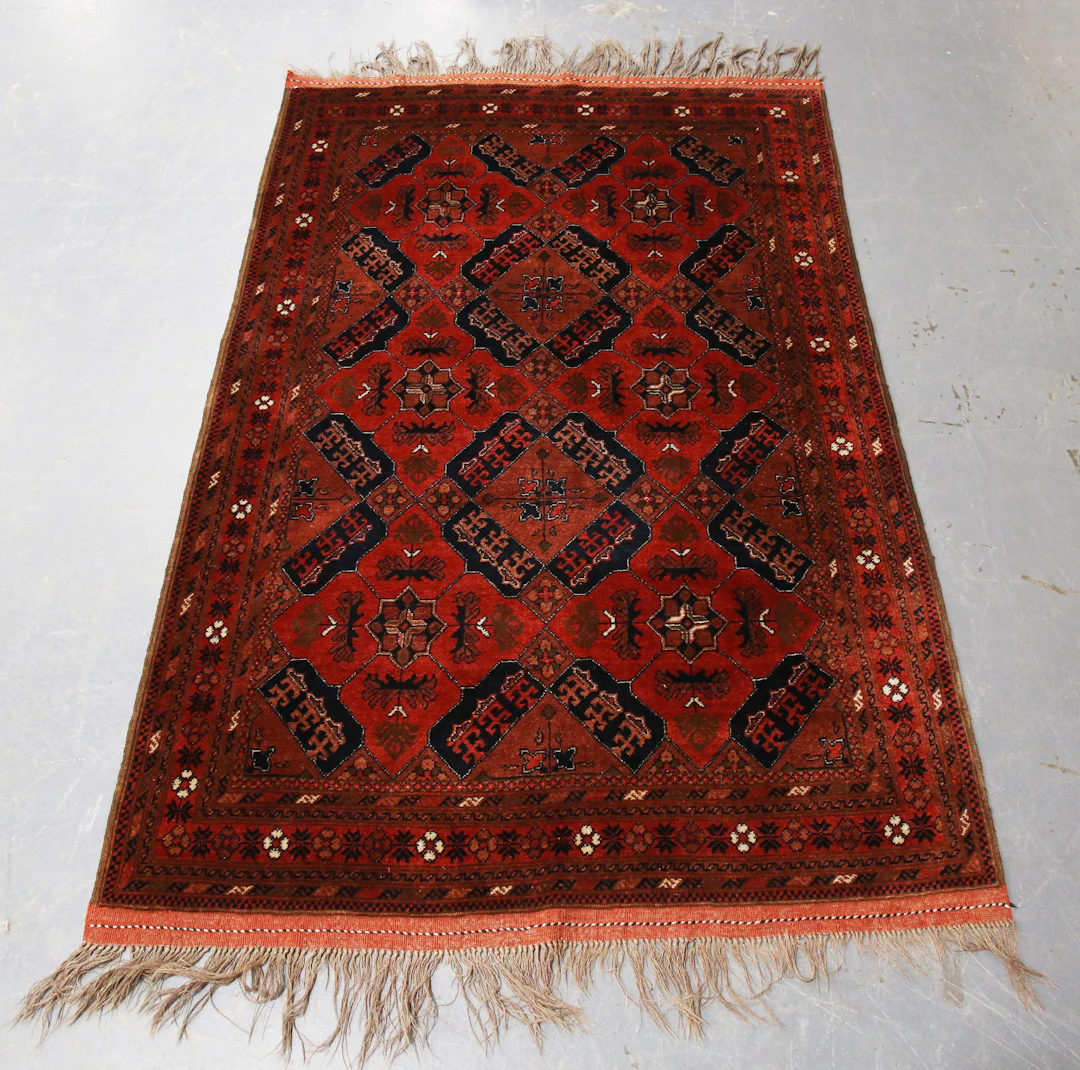 A Beluche rug, Afghan/Persian borders, late 20th century, the terracotta