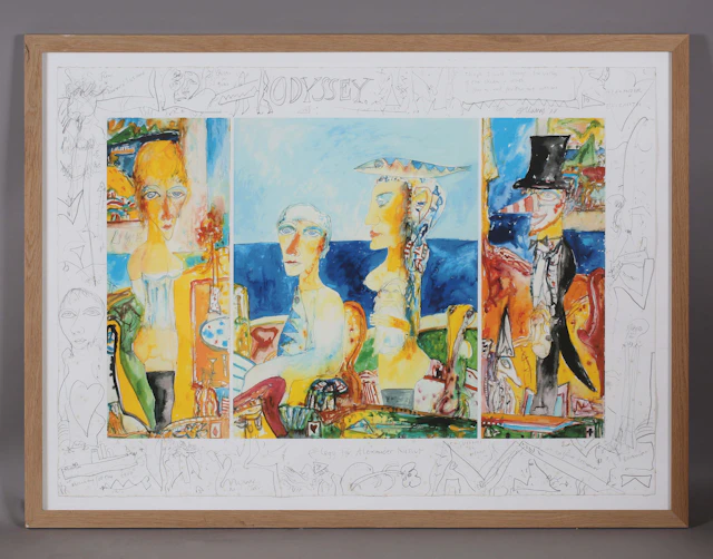 John Bellany (Scottish 1942-2013) - 'Odyssey', colour print, signed
