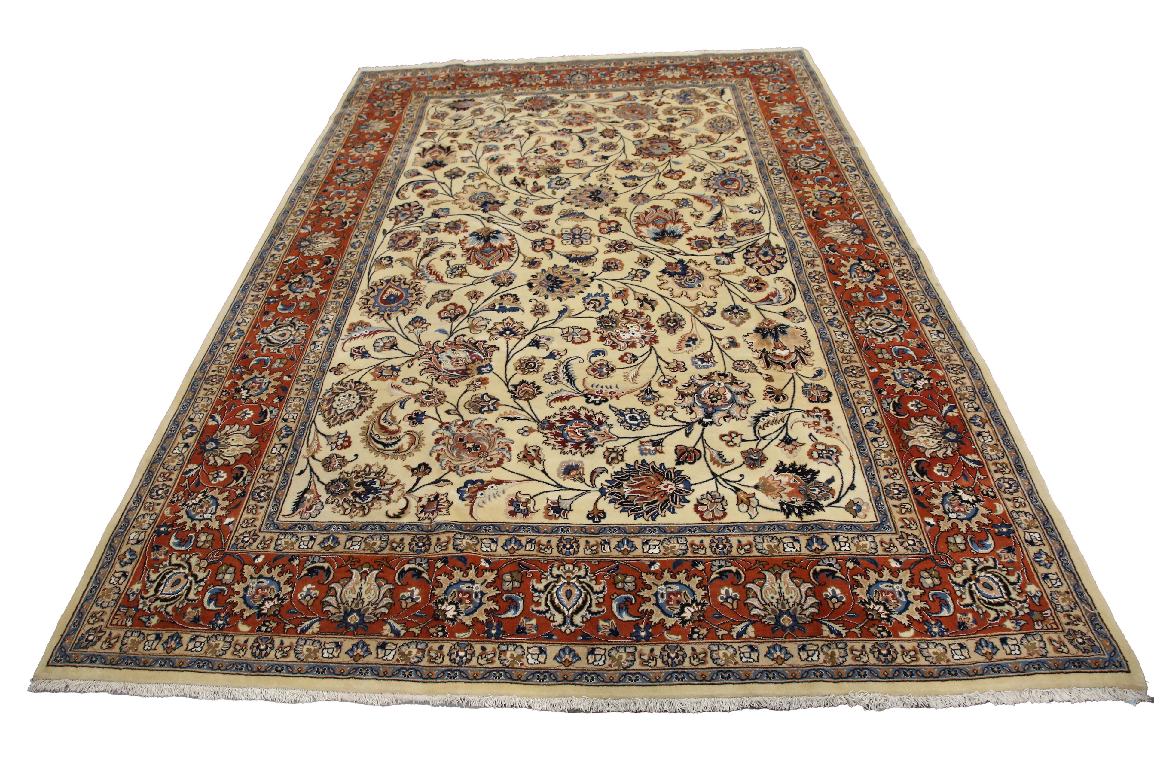 A Mashad carpet, Central Persia, late 20th century, the ivory field