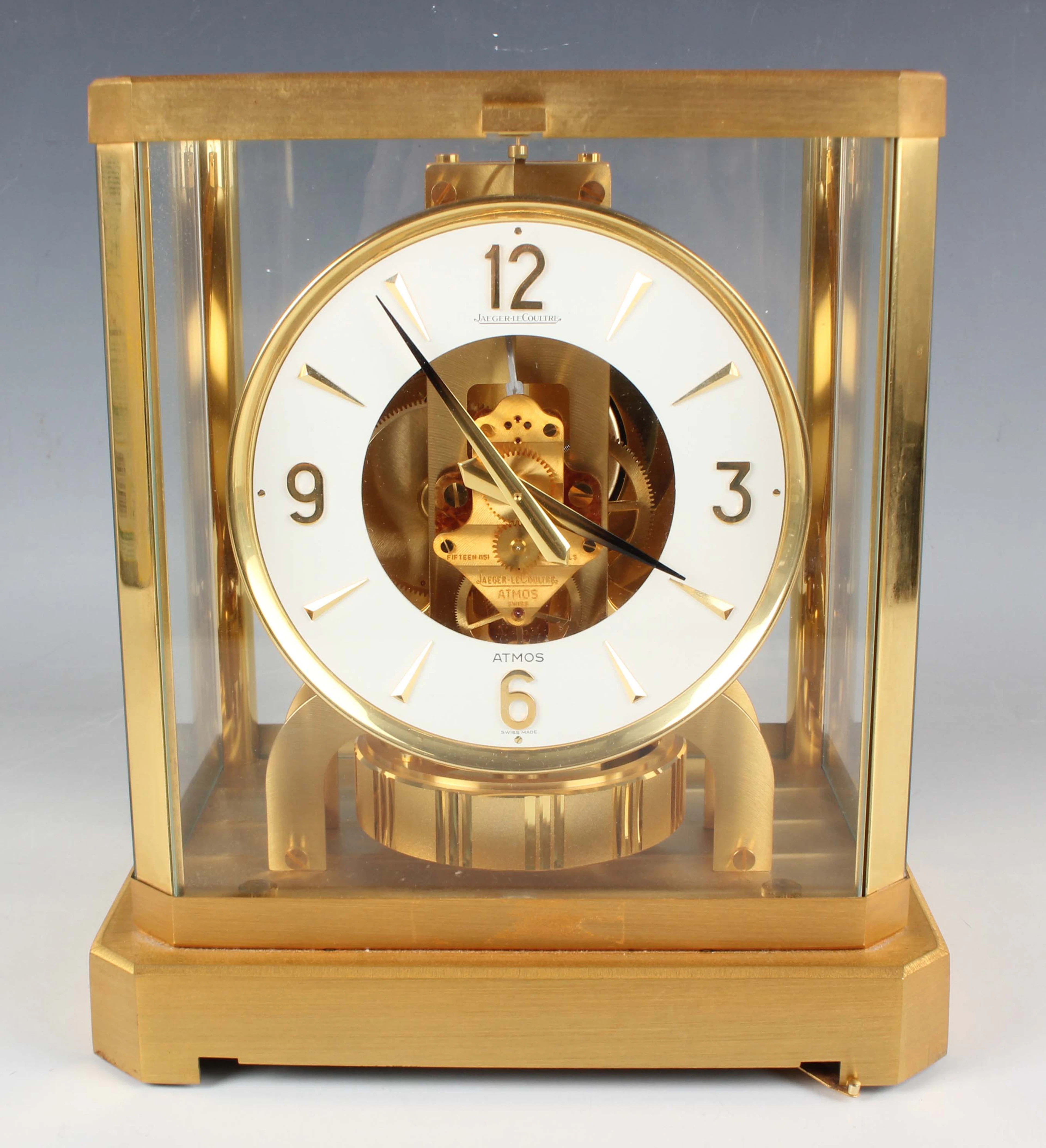 A Jaeger-LeCoultre Atmos mantel timepiece, Ref. 528-8, circa 1980s