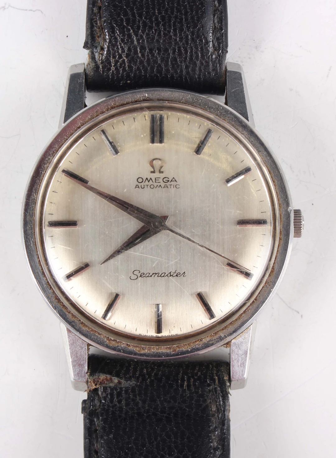 An Omega Automatic Seamaster stainless steel circular cased gentleman's