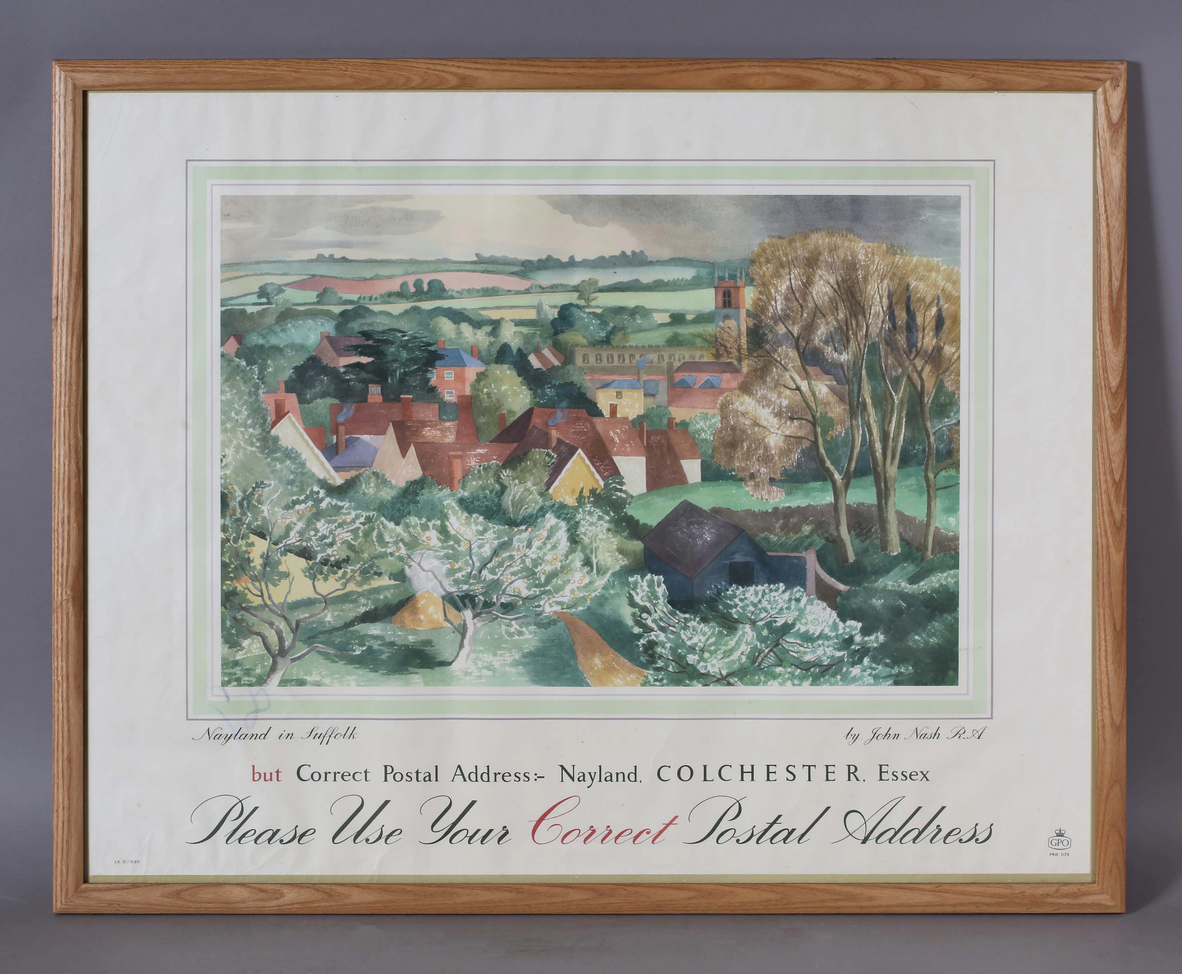 After John Nash - 'Nayland in Suffolk... Please Use your Correct Postal