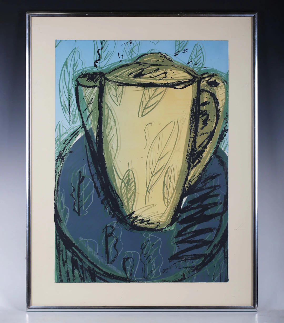 Elaine Kowalsky (1948-2005) - 'Susie Cooper Pot', colour lithograph