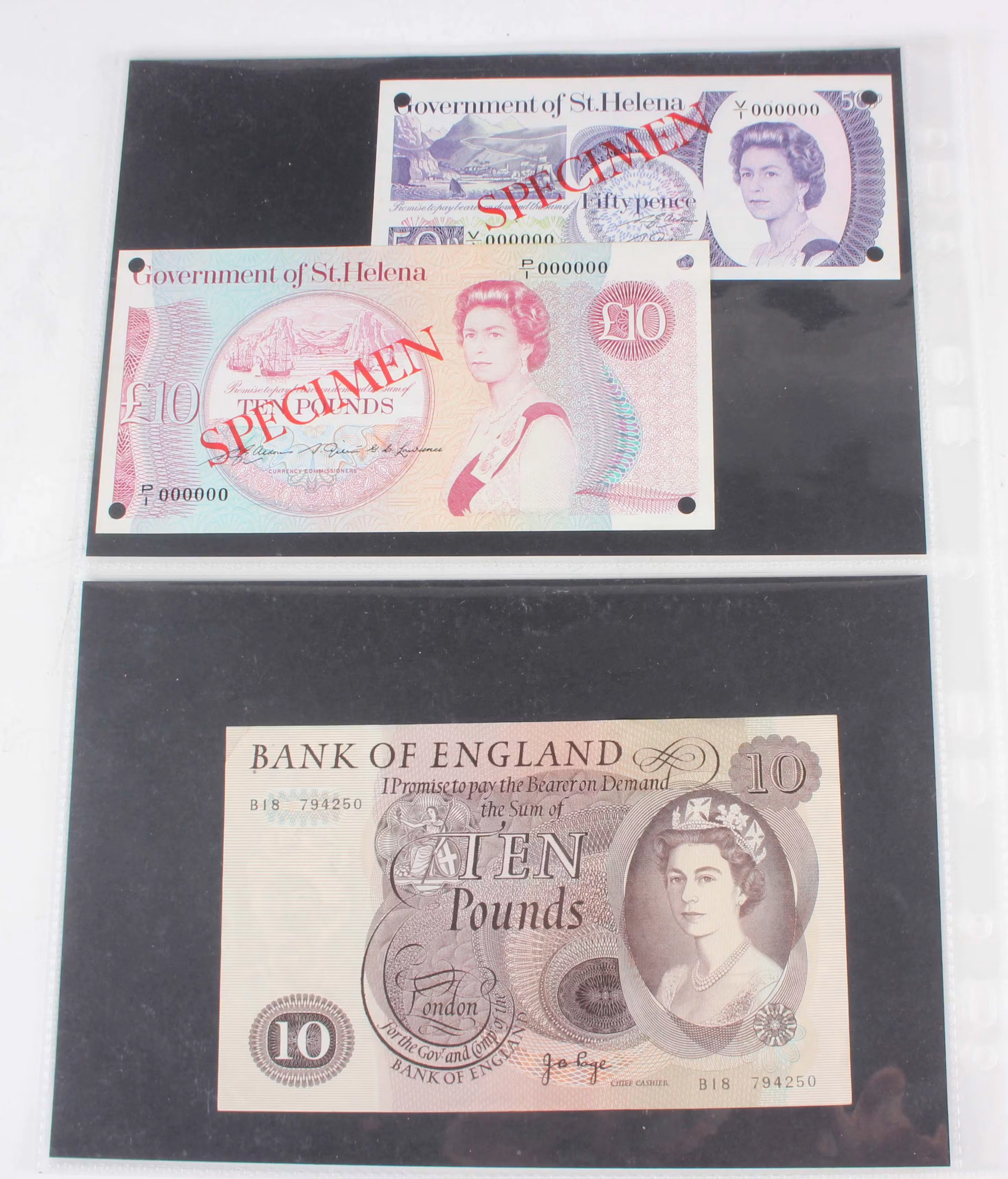 A large collection of mixed European and world banknotes and related