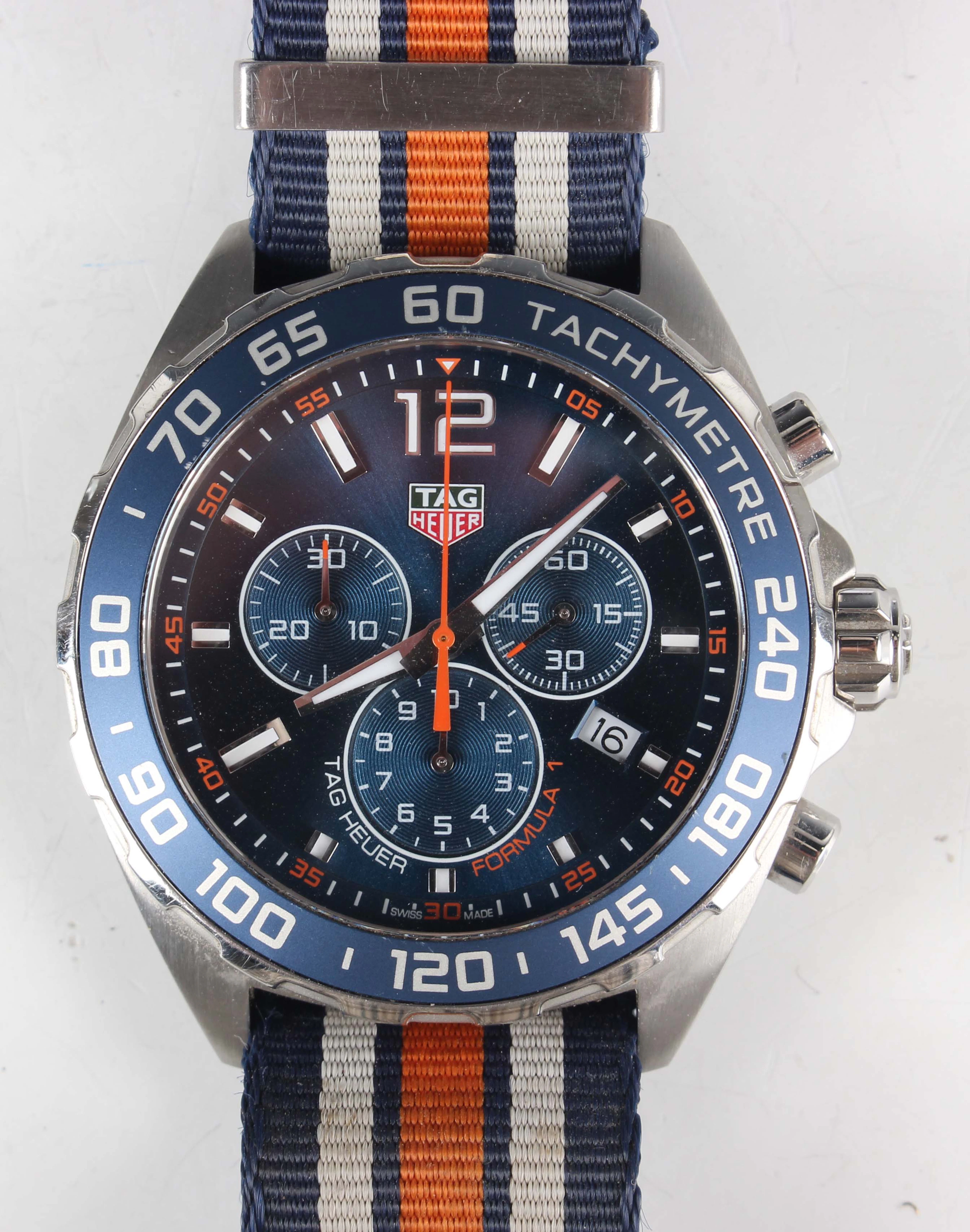 A Tag Heuer Formula 1 stainless steel cased gentleman's chronograph
