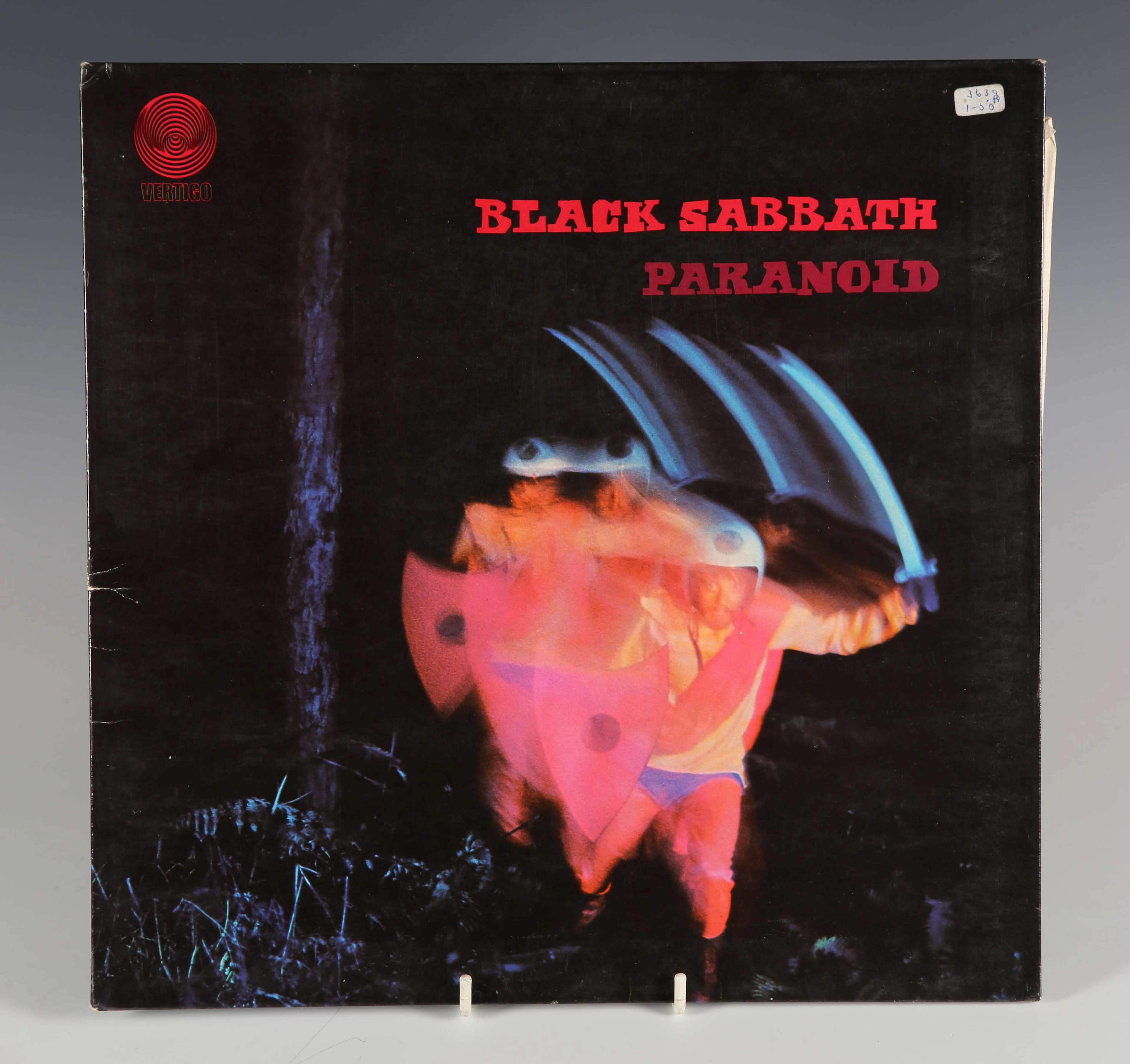 A collection of approximately fifty-four mainly rock LP records, including