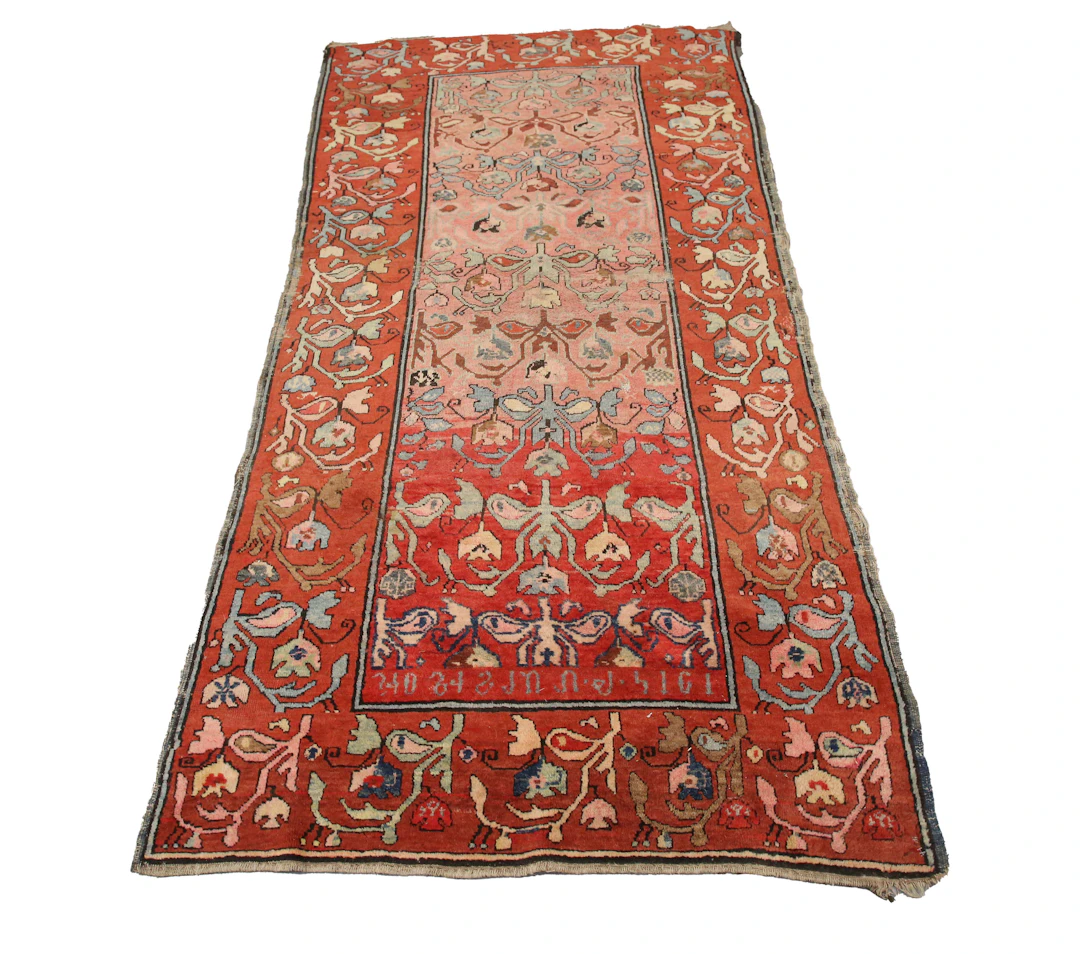 A Sarouk rug, Central Persia, early 20th century, the pink field with